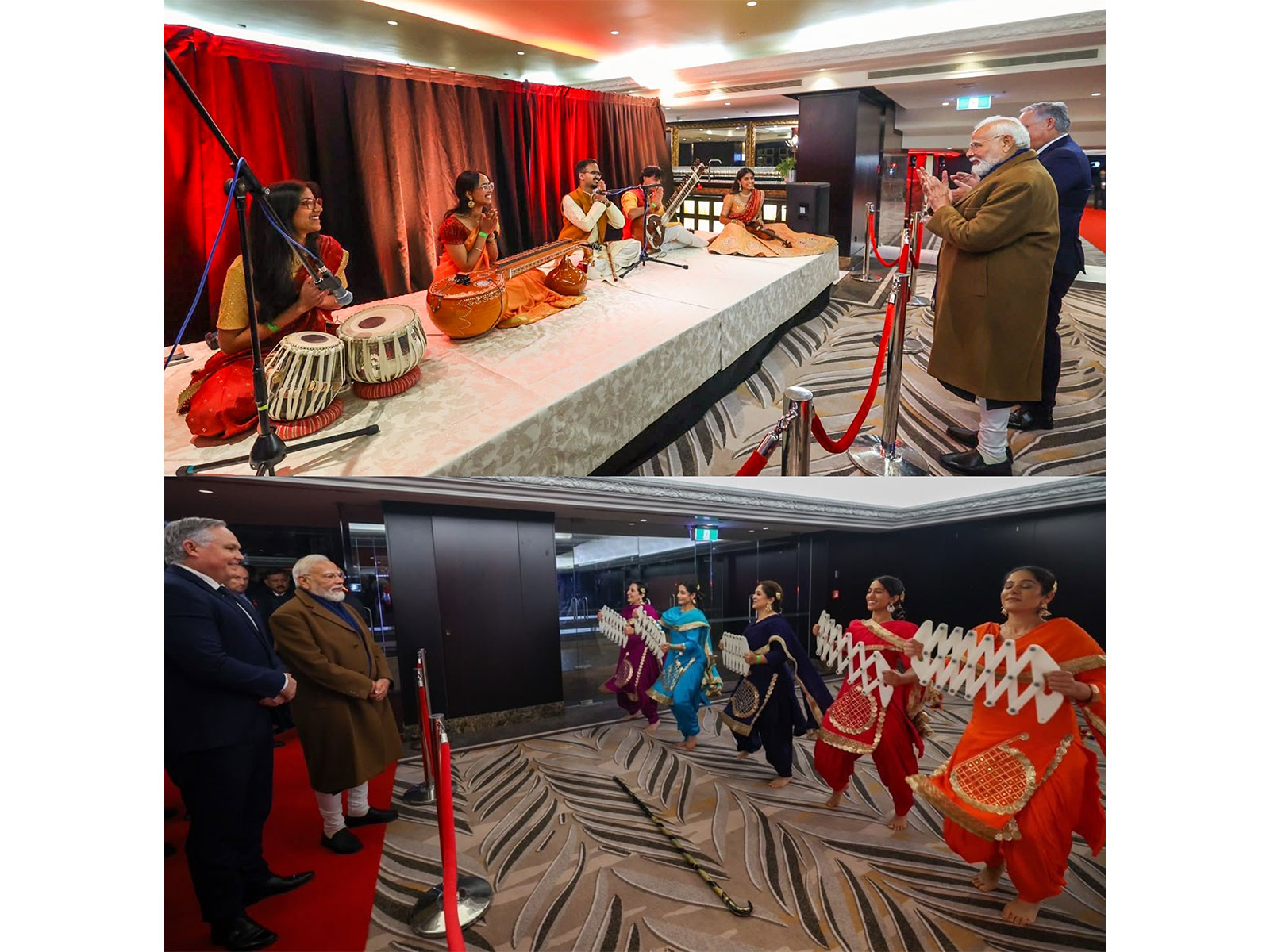 Prime Minister Narendra Modi with members of Indian diaspora in New Zealand (Photos/X@narendramodi) Prime Minister Narendra Modi with members of Indian diaspora in New Zealand (Photos/X@narendramodi)