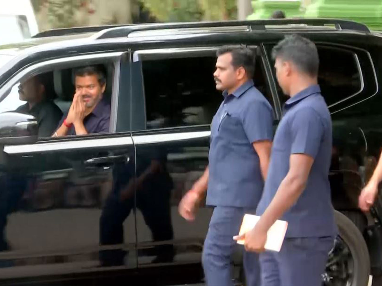 Chief Minister Vijay Joseph leaving from District Collector's office (Photo/ANI) Chief Minister Vijay Joseph leaving from District Collector's office (Photo/ANI)
