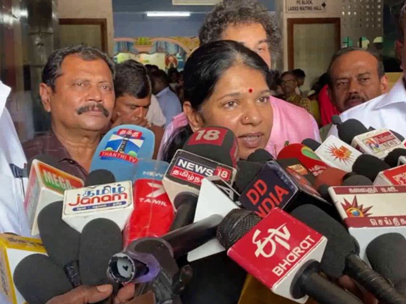 Dravida Munnetra Kazhagam MP Kanimozhi Karunanidhi (Photo/ANI)