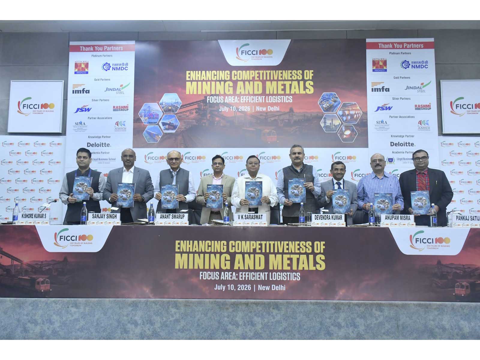 Launch of the FICCI-Deloitte mining logistics report (Photo/FICCI)