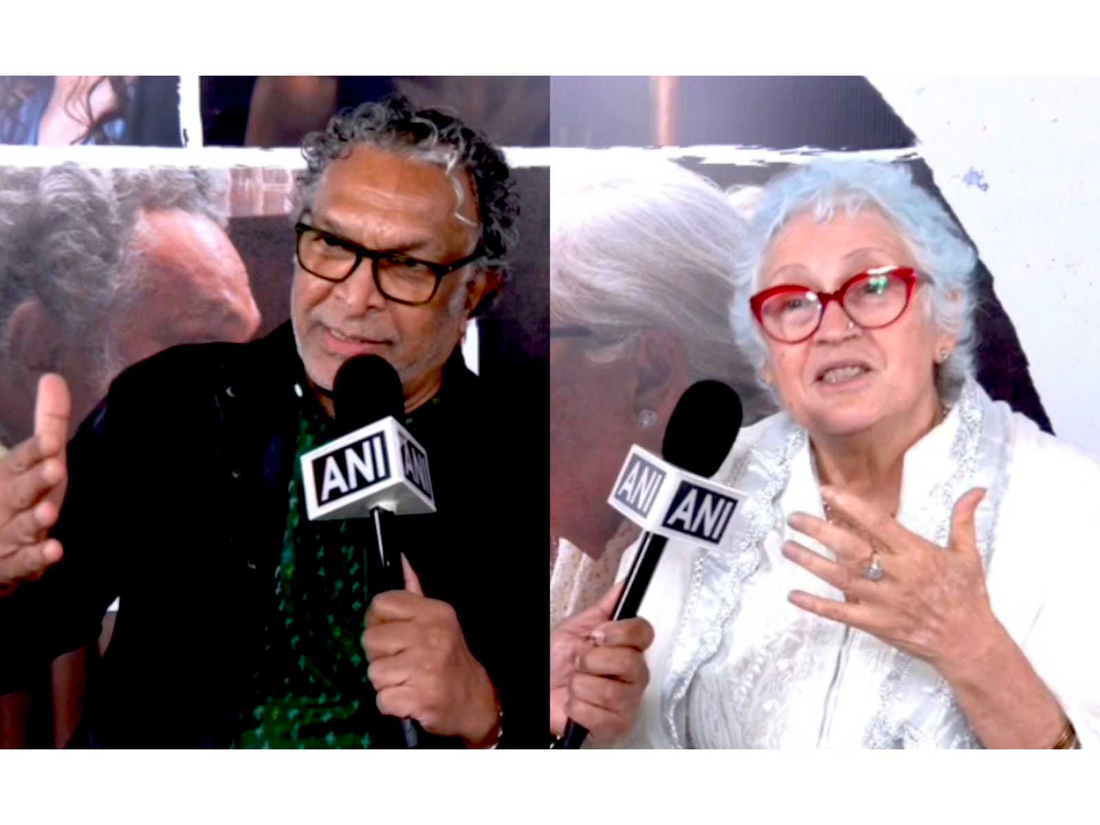 Actors Nasser, Nafisa Ali (Photo/ANI)