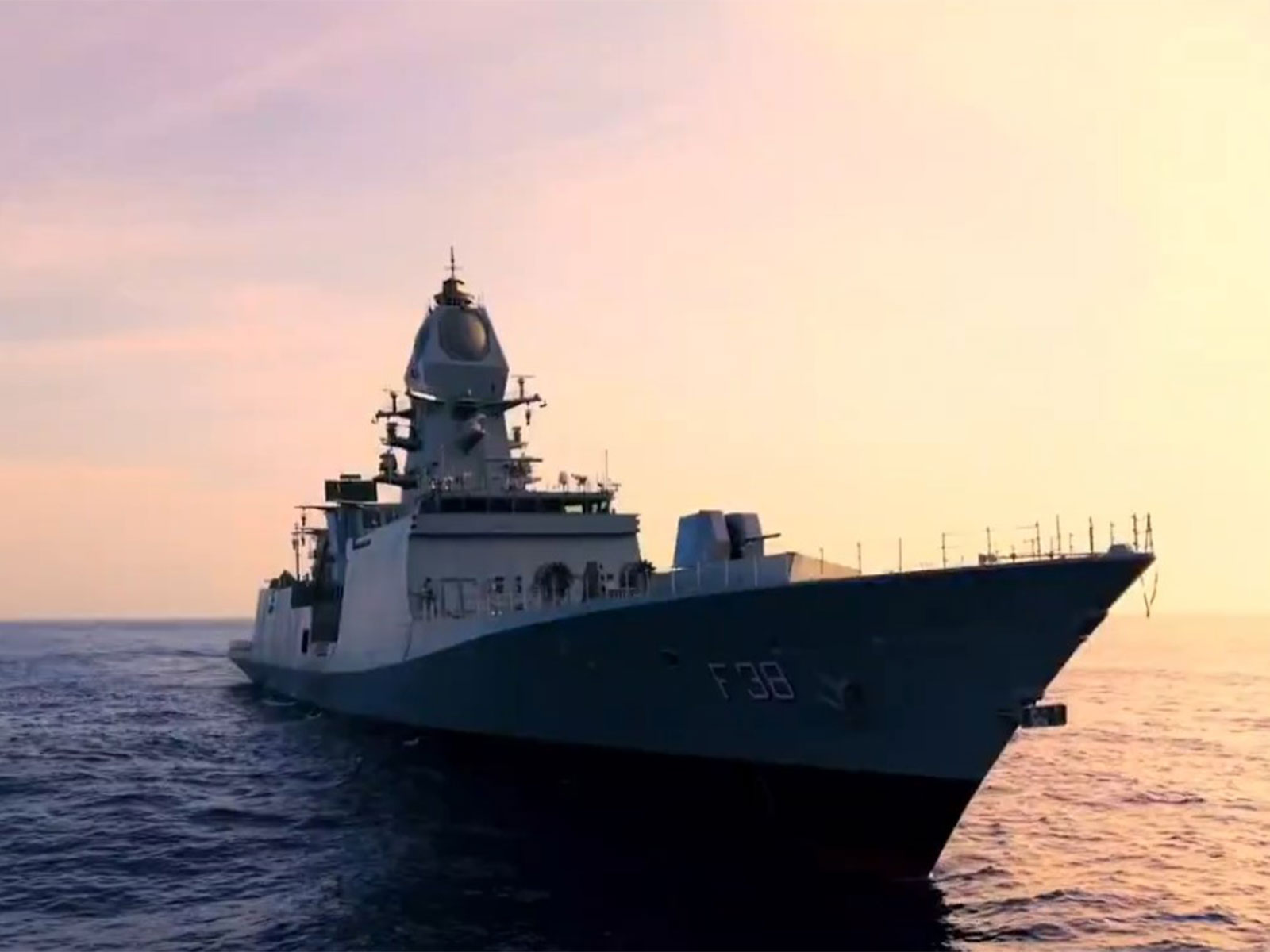 Project 17A indigenous stealth frigate, Mahendragiri (F38) (Photo:X/@rajnathsingh)