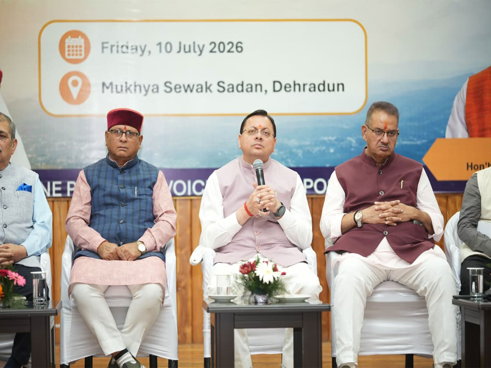 Uttarakhand CM Pushkar Singh Dhami at CSR Dialogue (Photo/ANI) Uttarakhand CM Pushkar Singh Dhami at CSR Dialogue (Photo/ANI)