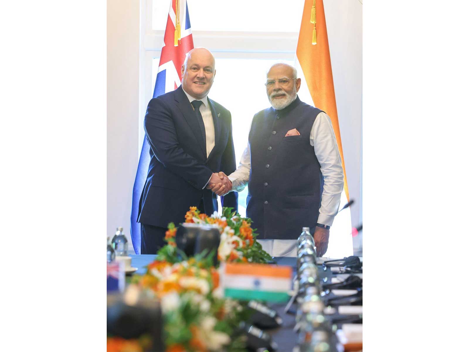 Prime Minister Narendra Modi and New Zealand's PM Christopher Luxon (Photo/X/@narendramodi) Prime Minister Narendra Modi and New Zealand's PM Christopher Luxon (Photo/X/@narendramodi)