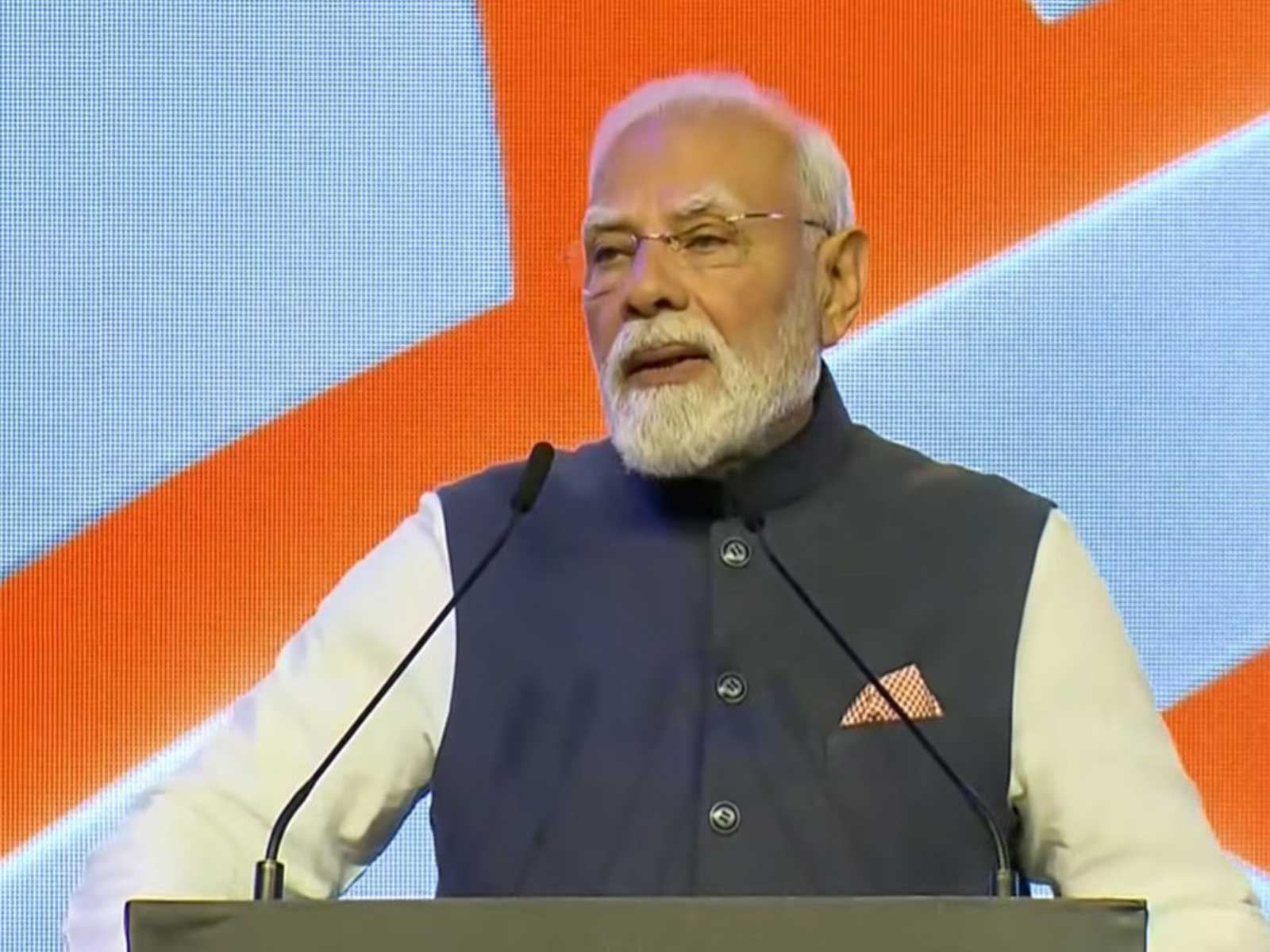  Prime Minister Narendra Modi  at  Gala Lunch hosted in his honour by New Zealand Prime Minister Christopher Luxon in Auckland (Photo/YouTube/NarendraModi)