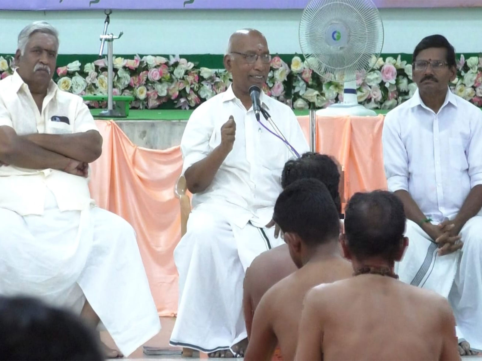 Rashtriya Swayamsevak Sangh (RSS) Kshethra Sanghchalak (South Zone President) Dr R Vanniarajan (Photo/ANI)