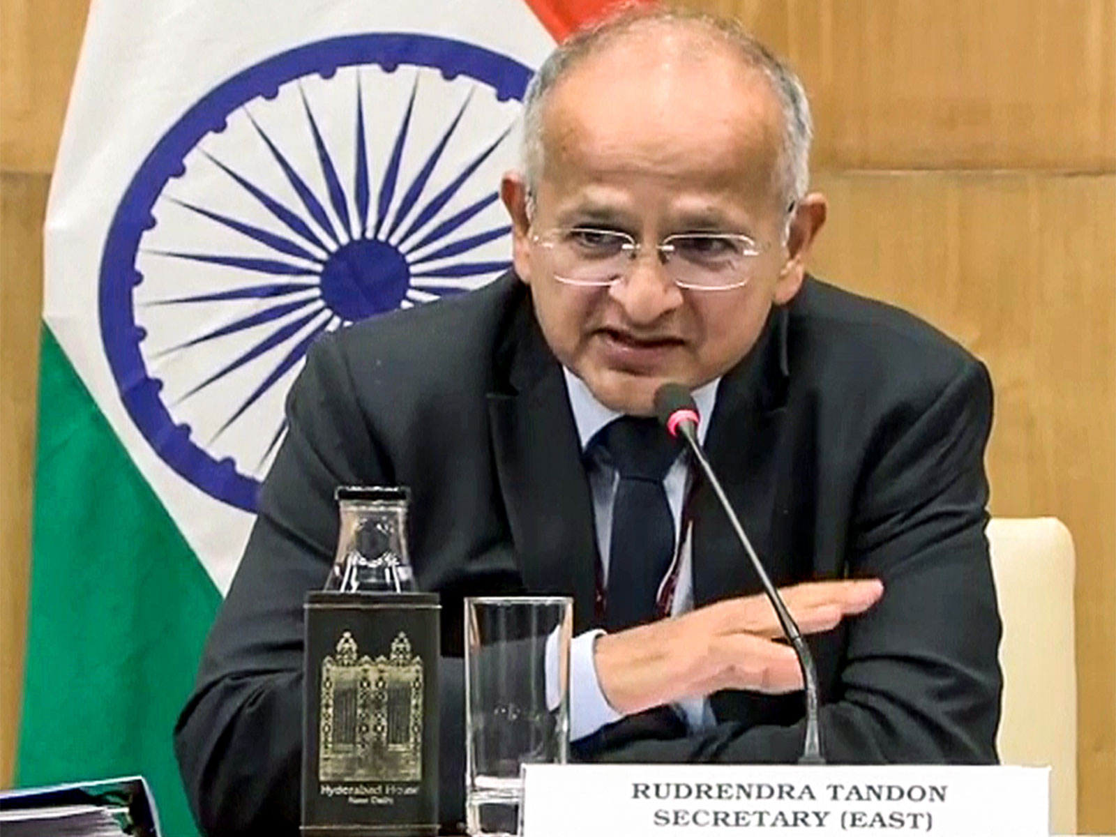 Rudrendra Tandon, Secretary (East), MEA (Photo/ANI) Rudrendra Tandon, Secretary (East), MEA (Photo/ANI)