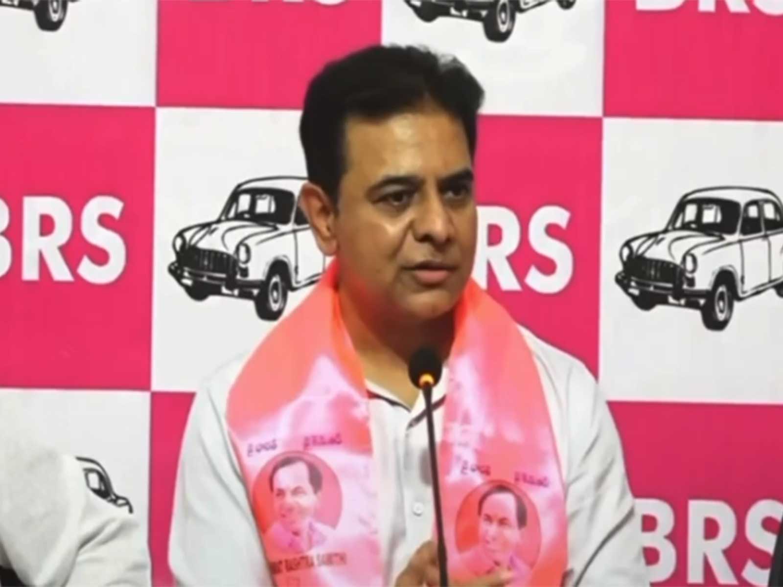 Bharat Rashtra Samithi working president KT Rama Rao (Photo/ANI)