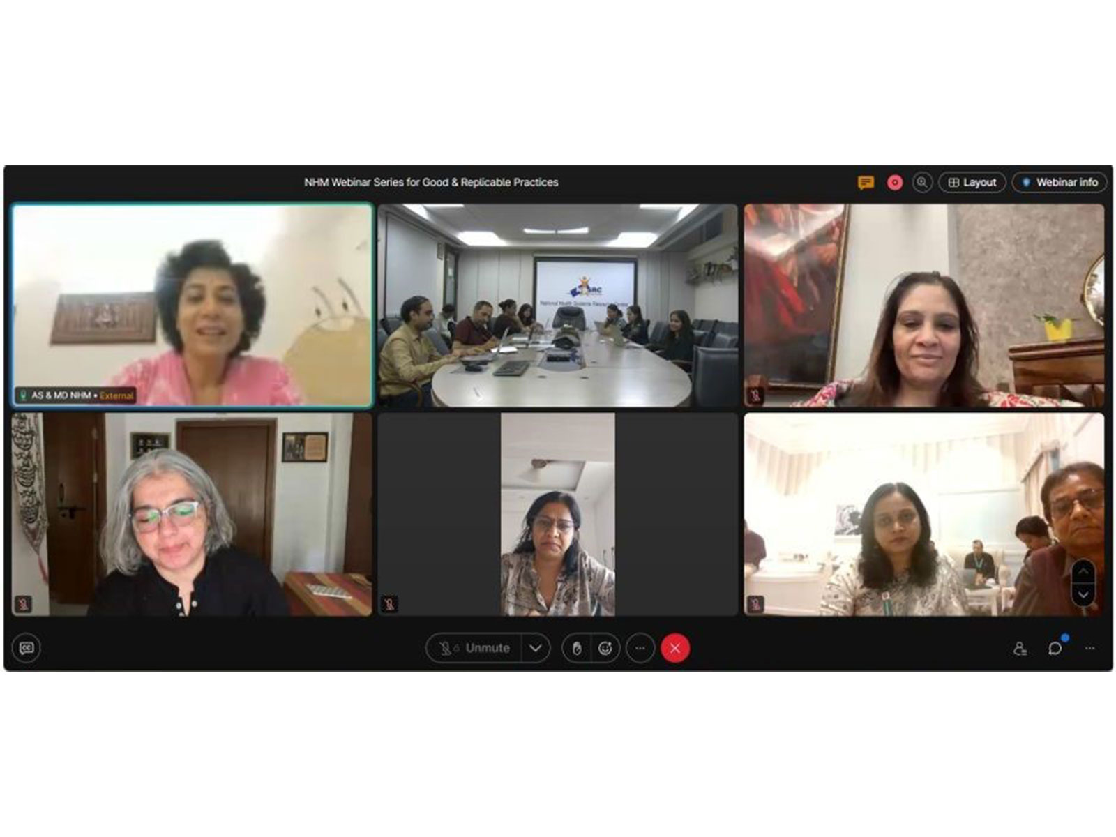 Union Ministry of Health and Family Welfare (MoHFW) launched the Monthly Webinar Series on Best Practices under the National Health Mission  (Photo/Union Ministry of Health and Family Welfare)