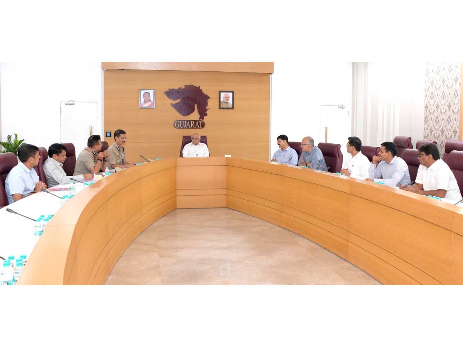 Gujarat CM Bhupendra Patel reviews preparations for 149th Lord Jagannath Rath Yatra (Photo/Gujarat CMO) Gujarat CM Bhupendra Patel reviews preparations for 149th Lord Jagannath Rath Yatra (Photo/Gujarat CMO)