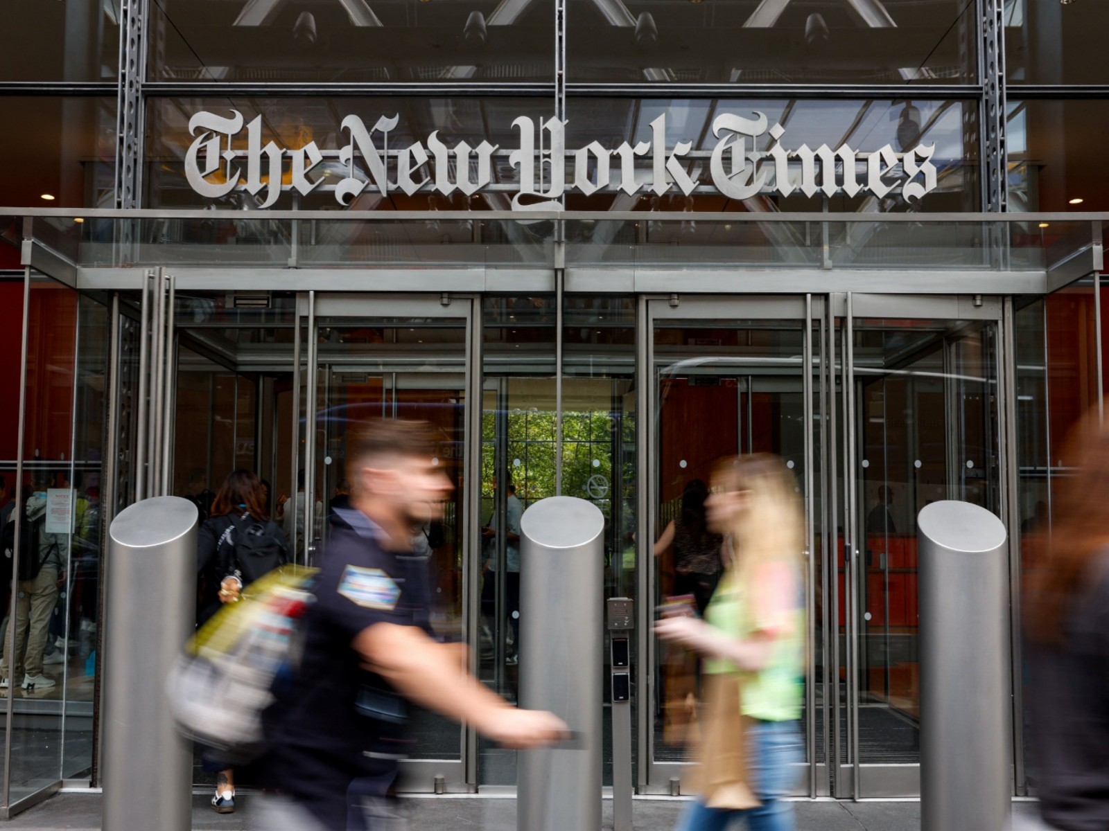 Outside The New York Times office (File Photo/Reuters) 