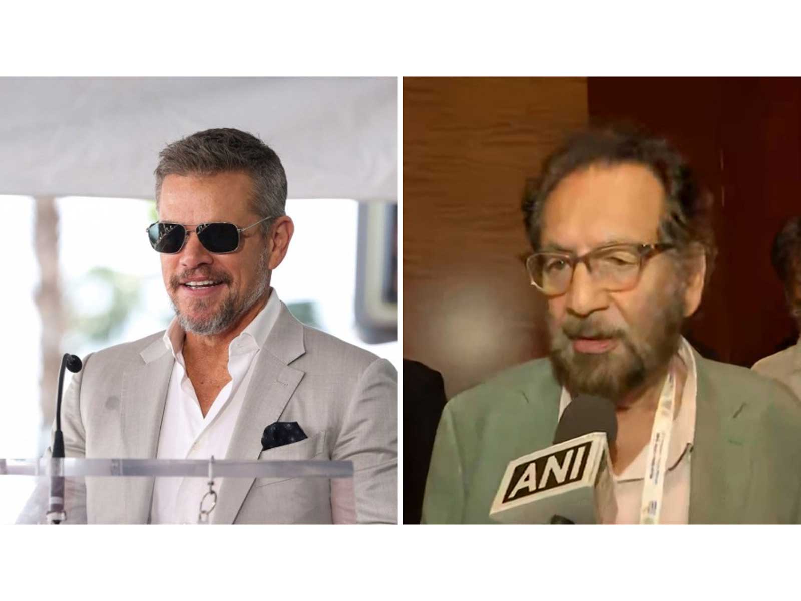 Matt Damon and Shekhar Kapur (Photos/Reuters/ANI)