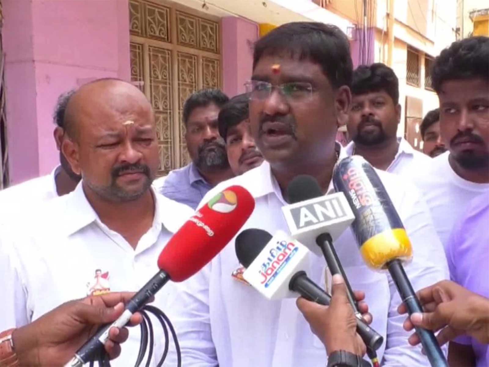 TVK MLA Vinoth Kannan (Photo/ANI)