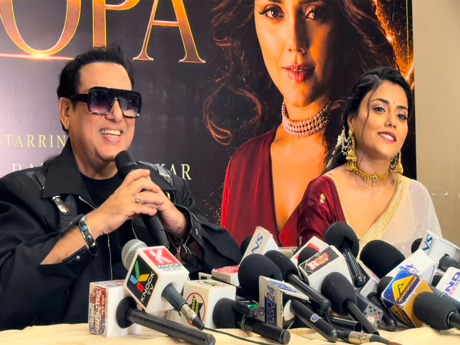 Govinda and actress Rani Swarnkar (Photo/ANI) Govinda and actress Rani Swarnkar (Photo/ANI)