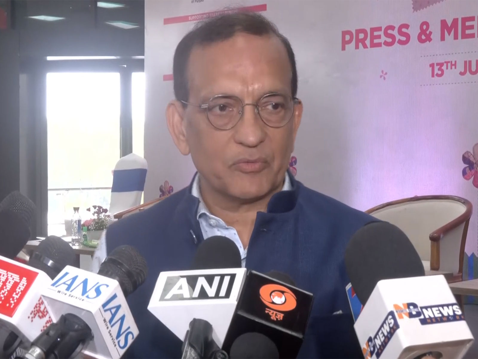 Bharat Tex Trade Federation Chairman Naren Goenka (Photo/ANI)