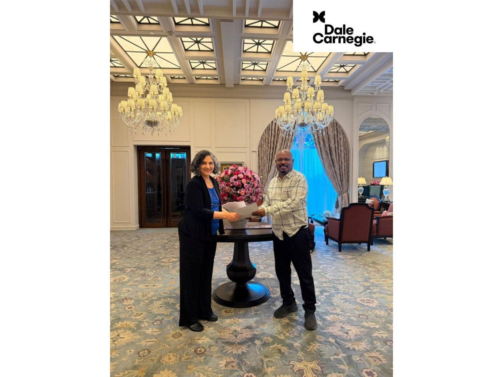 From left: Pallavi Jha, Chairperson and Managing Director, Dale Carnegie India, with Fr. Sebastian George, S.J., Director, XLRI โ Xavier School of Management, Jamshedpur. From left: Pallavi Jha, Chairperson and Managing Director, Dale Carnegie India, with Fr. Sebastian George, S.J., Director, XLRI โ Xavier School of Management, Jamshedpur.