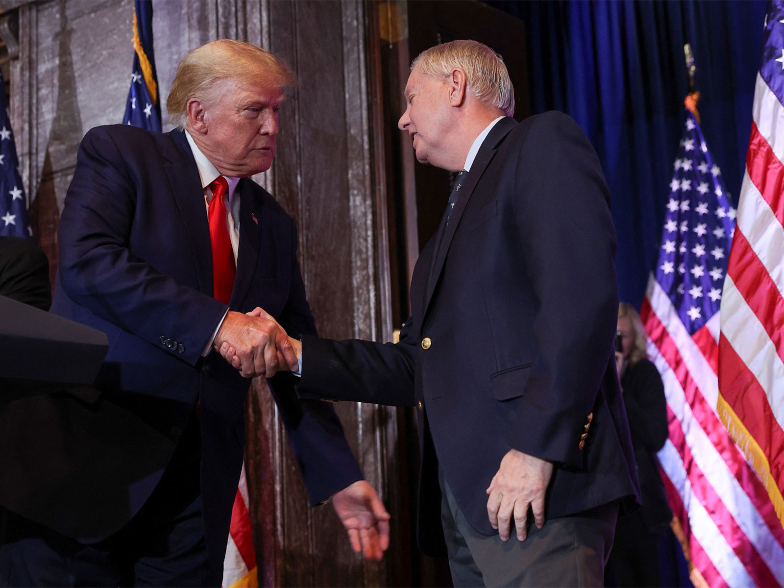 US President Donald Trump with Senator Lindsey Graham (File Photo/Reuters)