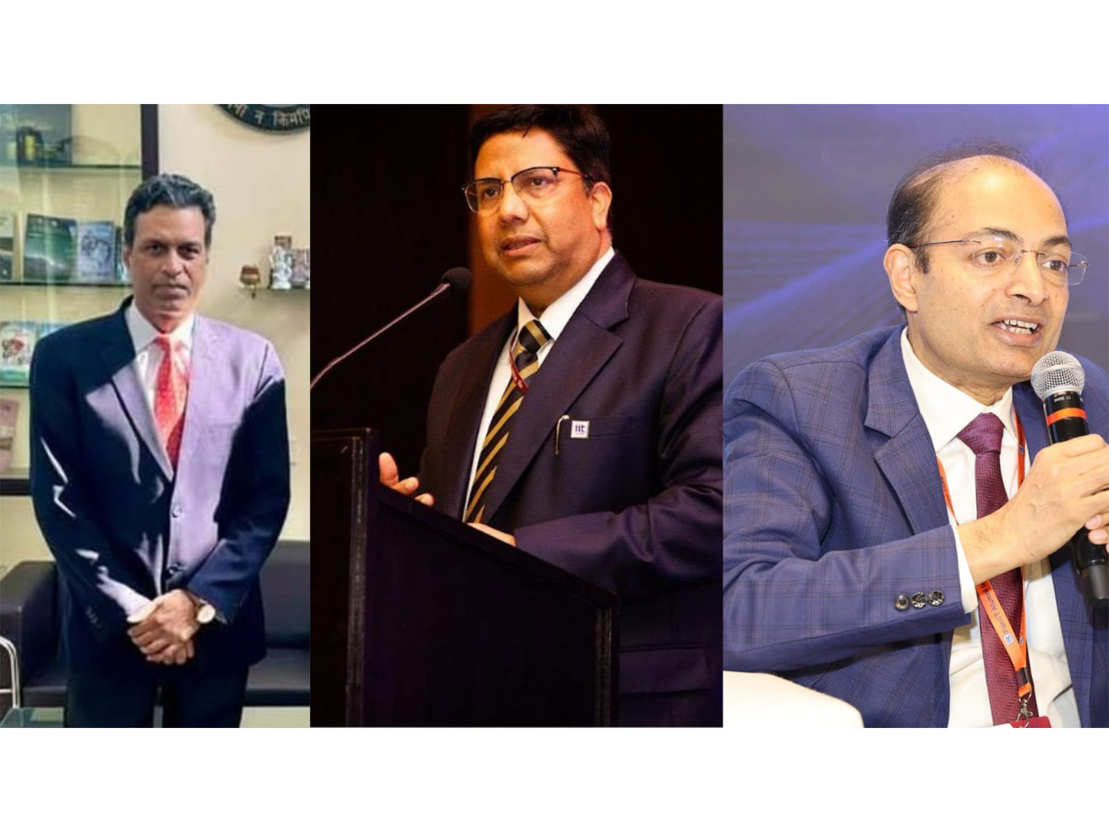 (From left) Rajeev Singh, General Secretary; Prabhat Kumar, IRS, Chairman; and Dr Amitabh Ranjan, Vice Chairman, all of PanIIT Alumni India (From left) Rajeev Singh, General Secretary; Prabhat Kumar, IRS, Chairman; and Dr Amitabh Ranjan, Vice Chairman, all of PanIIT Alumni India