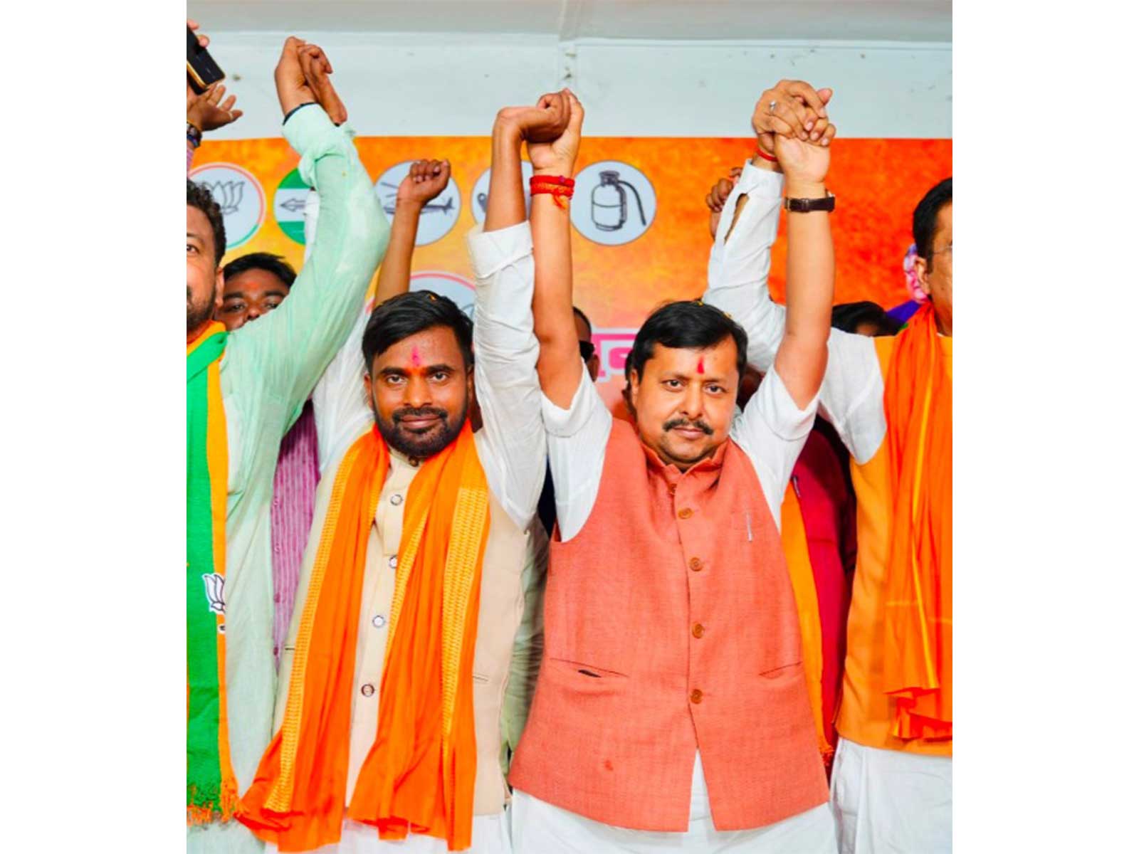 BJP national president Nitin Nabin with BJP's candidate in Bankipur by-election, Neeraj Kumar Sinha (Photo/x/@NitinNabin) BJP national president Nitin Nabin with BJP's candidate in Bankipur by-election, Neeraj Kumar Sinha (Photo/x/@NitinNabin)