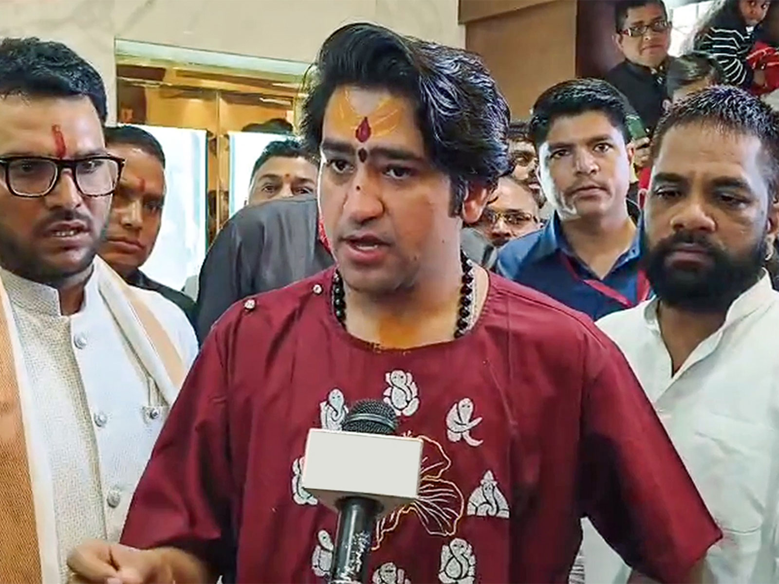 Bageshwar Dham's head priest Dhirendra Shastri (File photo/ANI)