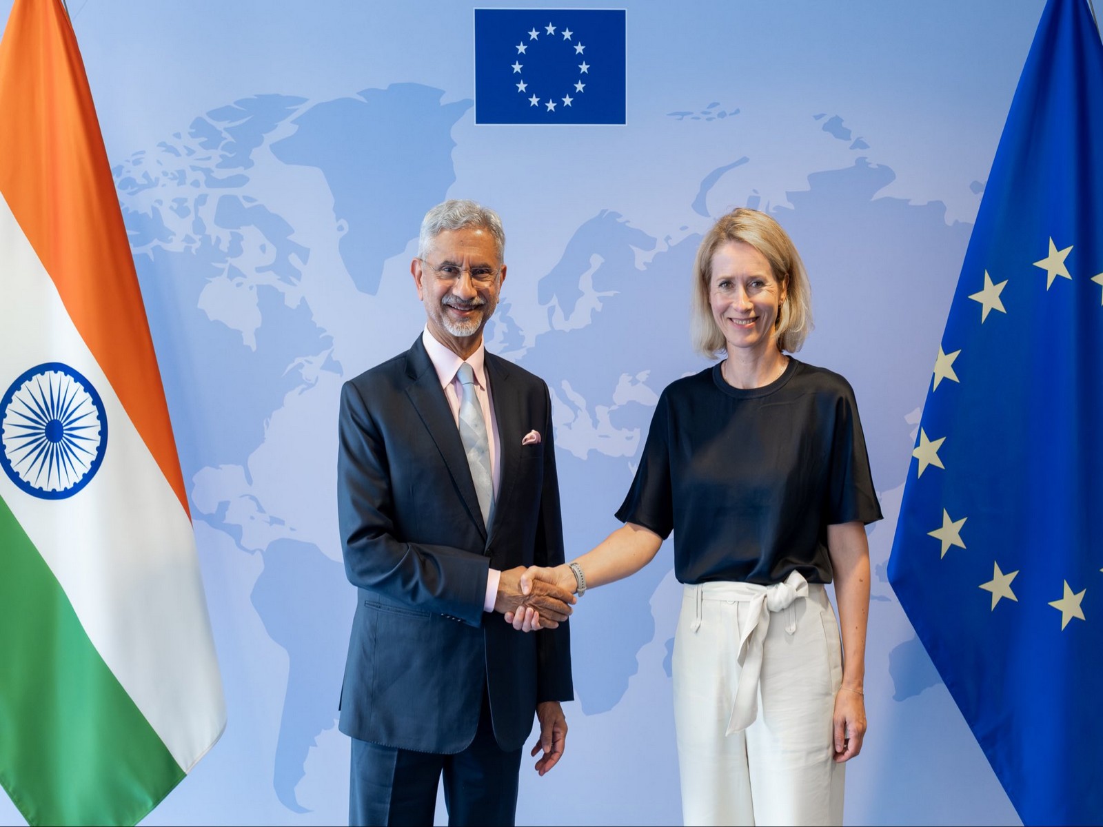 External Affairs Minister S Jaishankar with European Union High Representative for Foreign Affairs and Security Policy and Vice-President of the European Commission Kaja Kallas (Photo/X@DrSJaishankar) External Affairs Minister S Jaishankar with European Union High Representative for Foreign Affairs and Security Policy and Vice-President of the European Commission Kaja Kallas (Photo/X@DrSJaishankar)