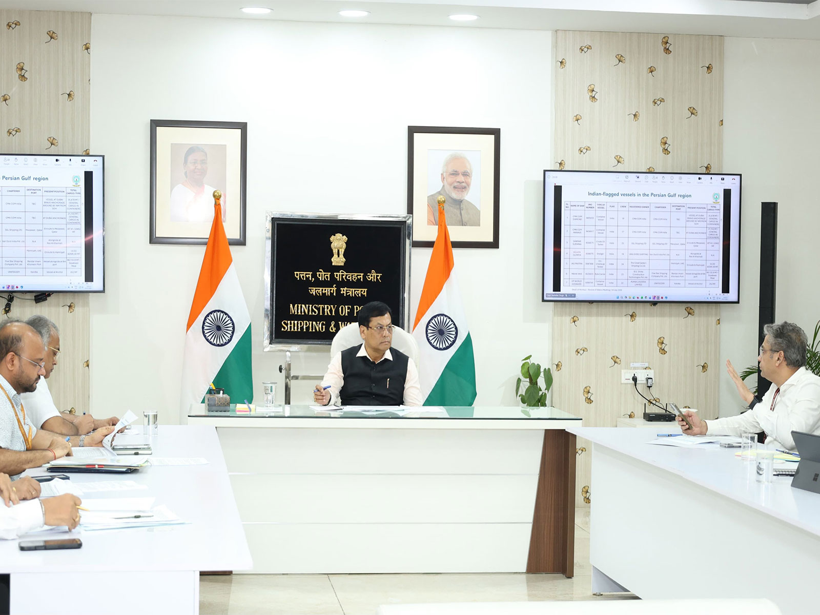 Union Sarbananda Sonowal launched a comprehensive ‘Seafarer-First' response (Photo/Ports Ministry) Union Sarbananda Sonowal launched a comprehensive ‘Seafarer-First' response (Photo/Ports Ministry)