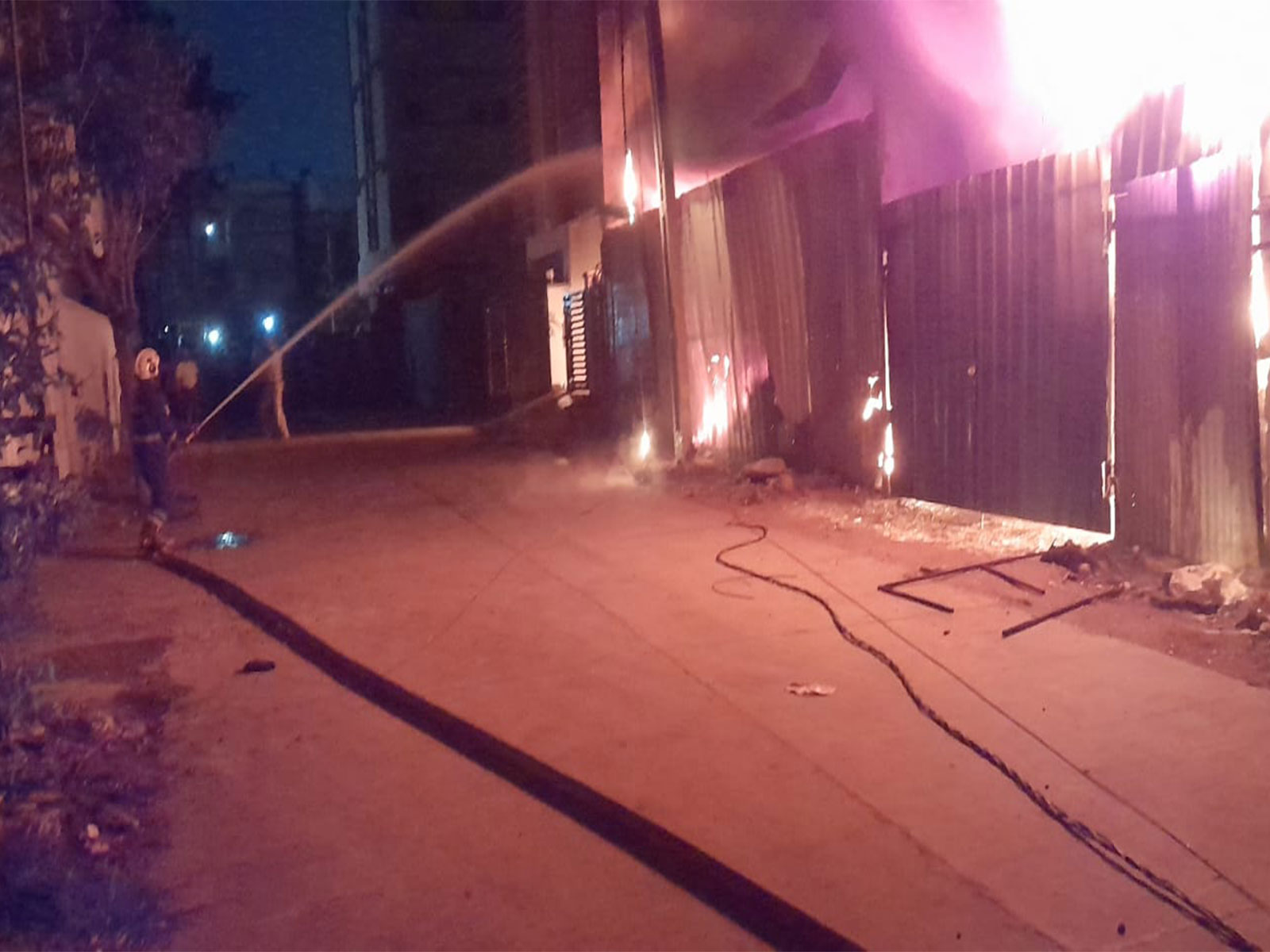 Fire breaks out at Scrap Godown in Nandanavanam (Photo/ fire official ) Fire breaks out at Scrap Godown in Nandanavanam (Photo/ fire official )