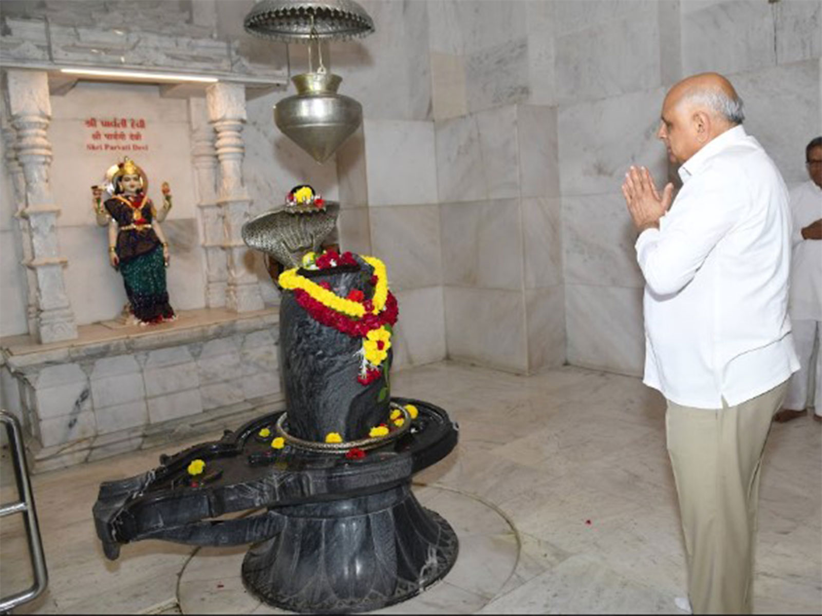 Gujarat CM Patel offers prayers at Dada Bhagwan Trimandir in Adalaj on his birthday (Photo/Gujarat CMO) Gujarat CM Patel offers prayers at Dada Bhagwan Trimandir in Adalaj on his birthday (Photo/Gujarat CMO)
