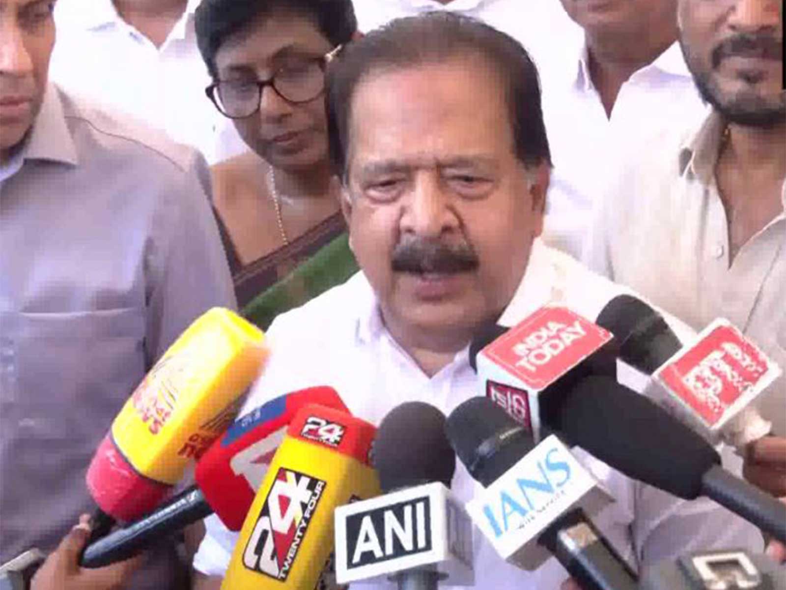 Keralam Home Minister Ramesh Chennithala (Photo/ANI)