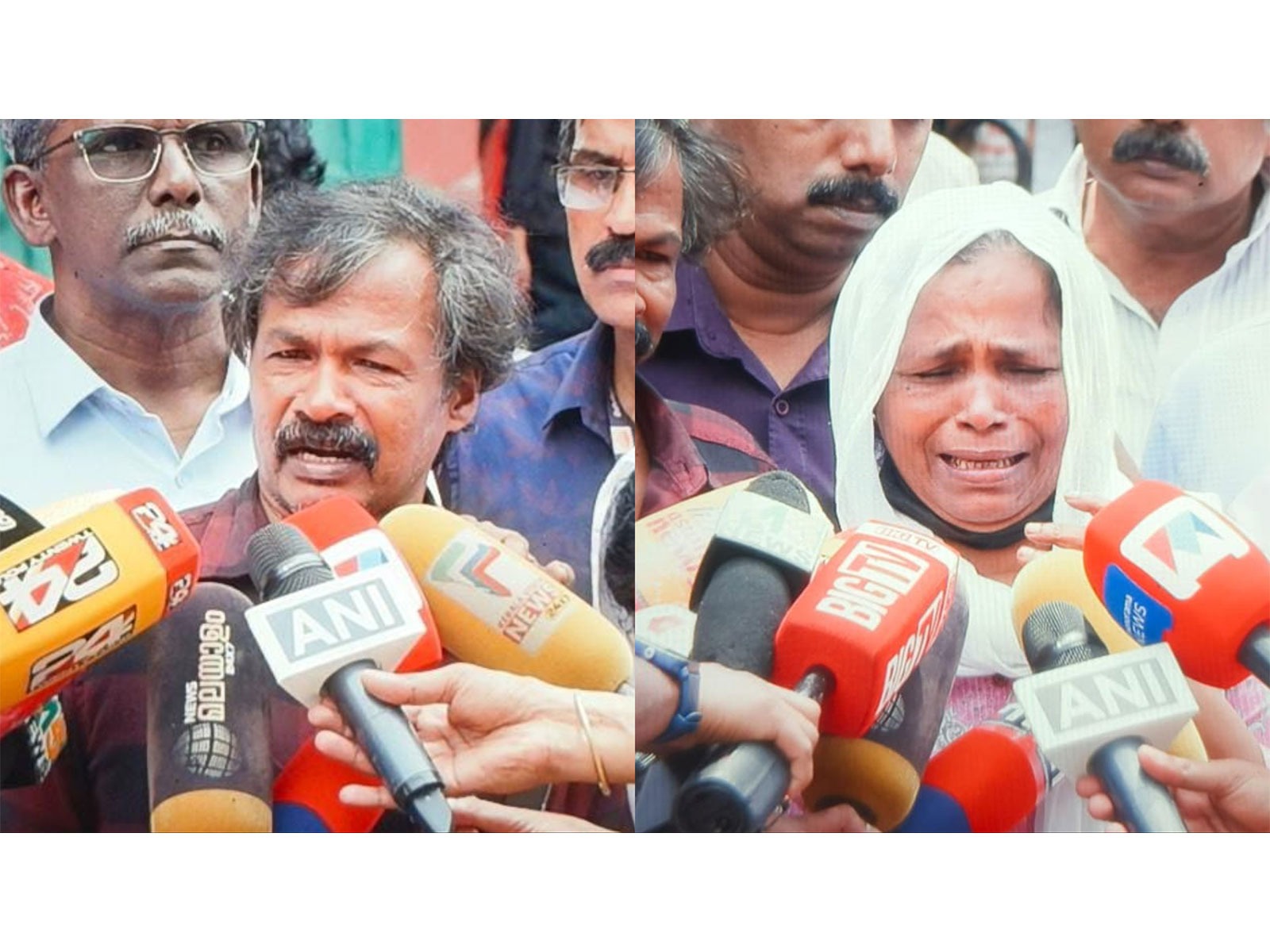 Parents of Nithin Raj (Photo/ANI)