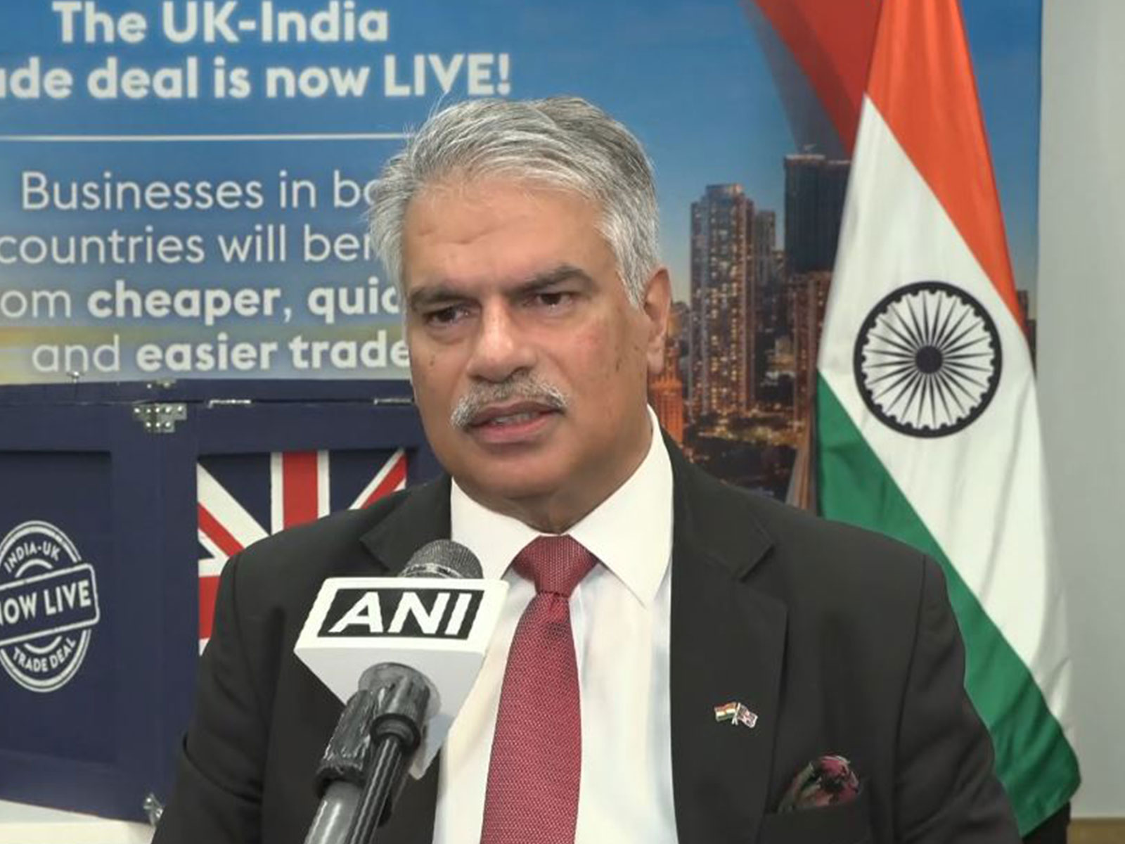 Harjinder Kang, UK’s Trade Commissioner for South Asia who was also Chief Negotiator for India-UK Free Trade Agreement (Photo/ANI) Harjinder Kang, UK’s Trade Commissioner for South Asia who was also Chief Negotiator for India-UK Free Trade Agreement (Photo/ANI)