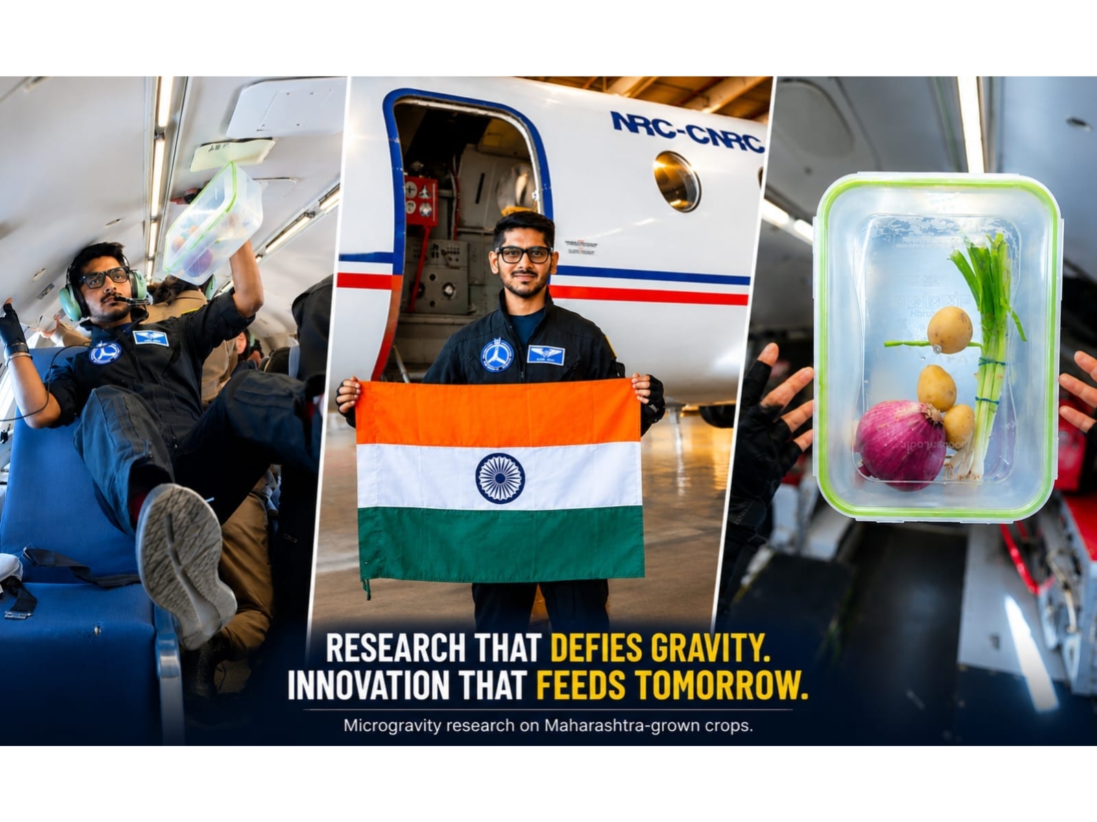 Indian Analog Astronaut Capt Aman Johri Conducts Landmark Microgravity Experiment for Space Research on Maharashtra Crops Indian Analog Astronaut Capt Aman Johri Conducts Landmark Microgravity Experiment for Space Research on Maharashtra Crops