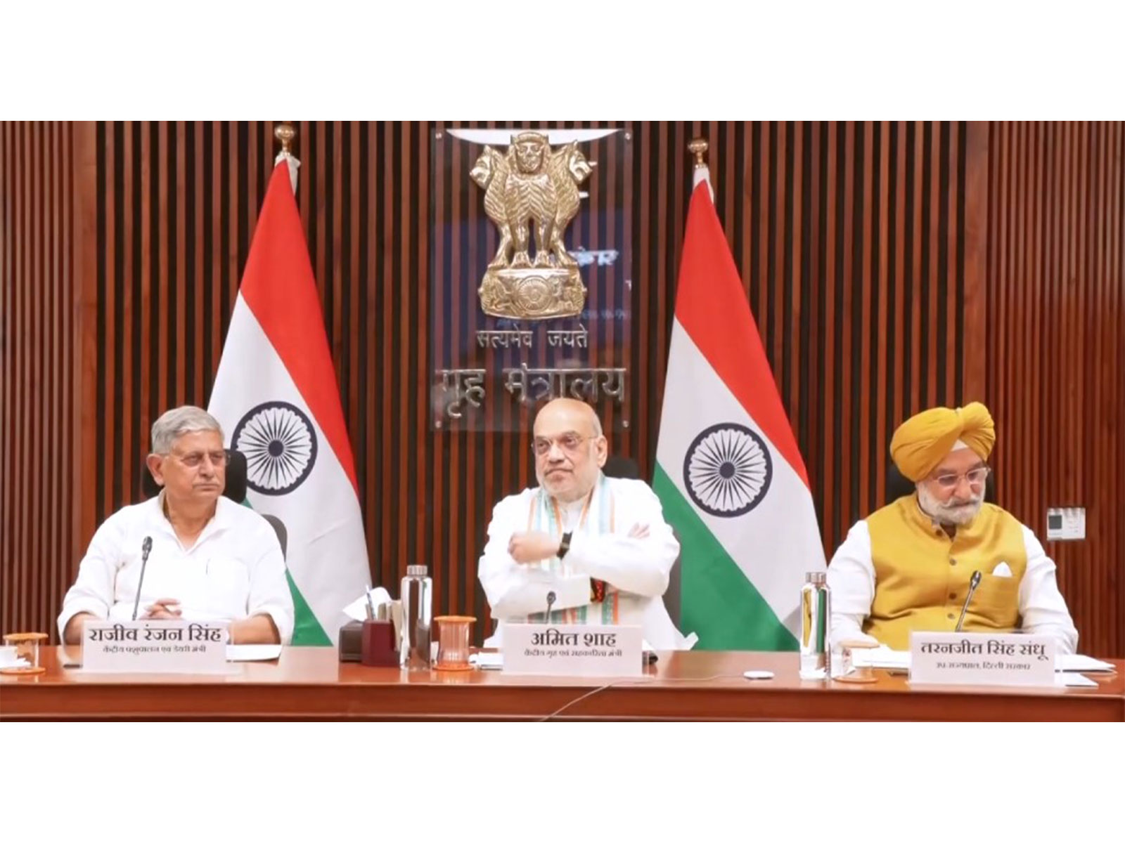 Union Minister Amit Shah attends MoU signing ceremony between MCD and National Dairy Development Board (Photo/ANI) Union Minister Amit Shah attends MoU signing ceremony between MCD and National Dairy Development Board (Photo/ANI)