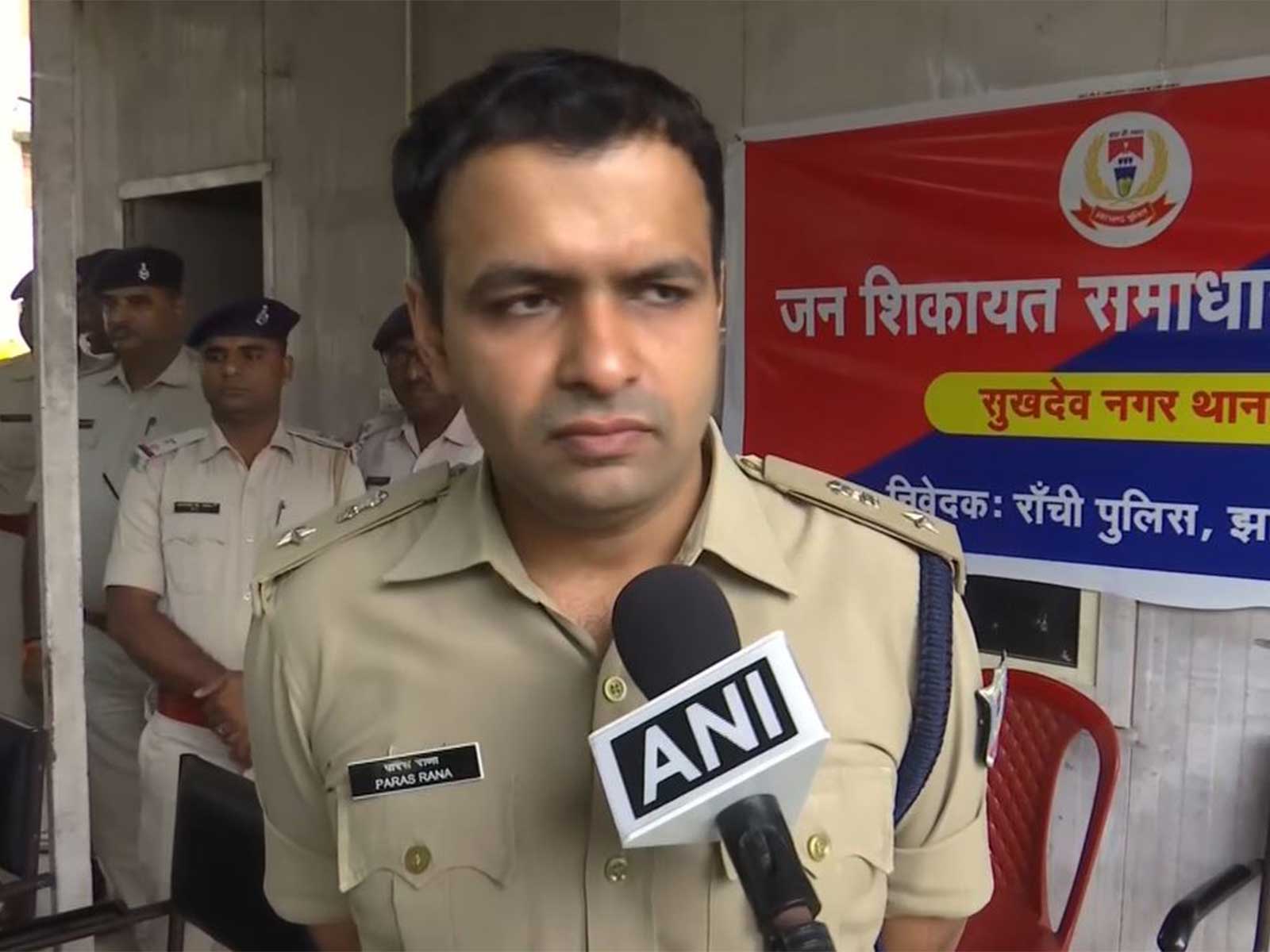 Ranchi Superintendent of Police (SP) Paras Rana (Photo/ANI) Ranchi Superintendent of Police (SP) Paras Rana (Photo/ANI)