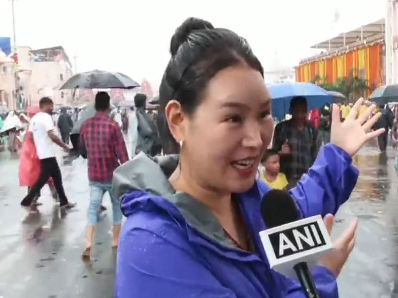 A foreign devotee in Puri on the occasion of annual Rath Yatra (Photo/ANI) A foreign devotee in Puri on the occasion of annual Rath Yatra (Photo/ANI)