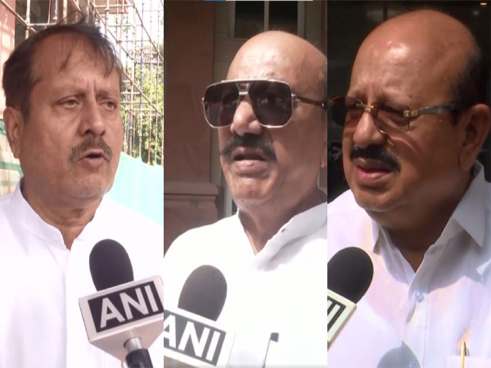 Congress MLAs CS Nadagouda, Ashok Pattan, TB Jayachandra (Photo/ANI)