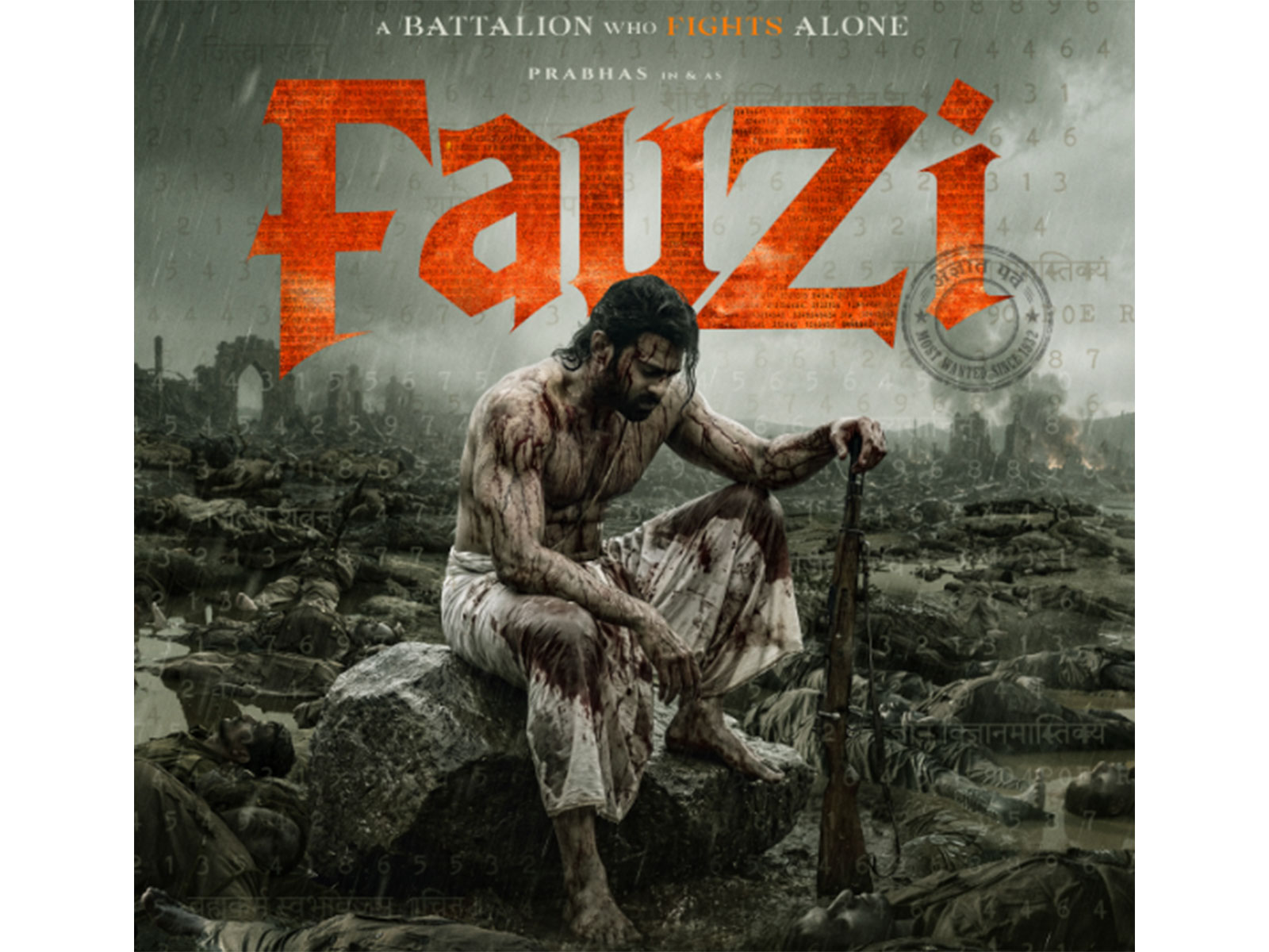 'Fauzi' poster (Photo/Instagram/@actorprabhas)