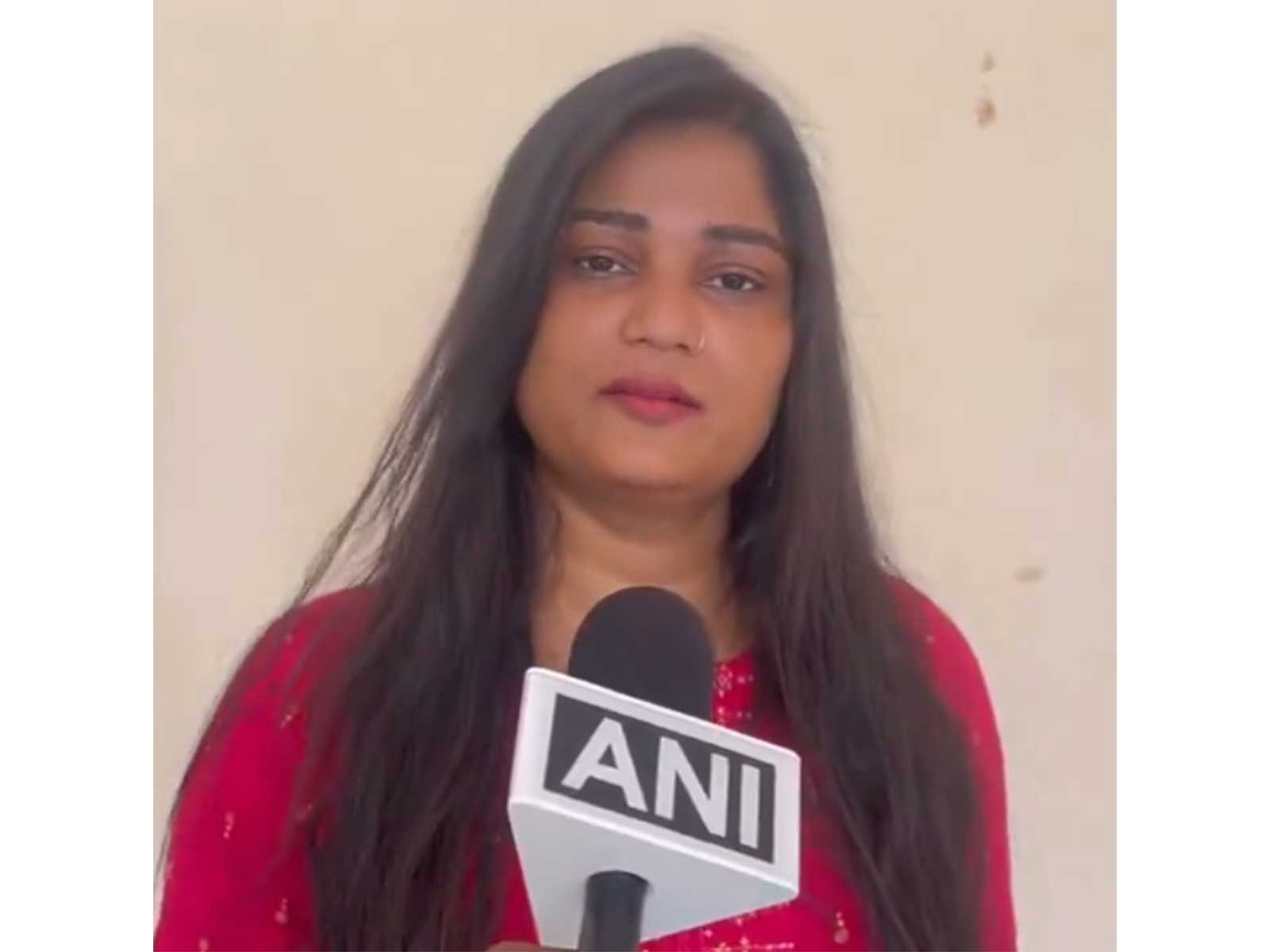 Relative of a Class 2nd student allegedly given religious homework in Hyderabad (Photo/ANI)