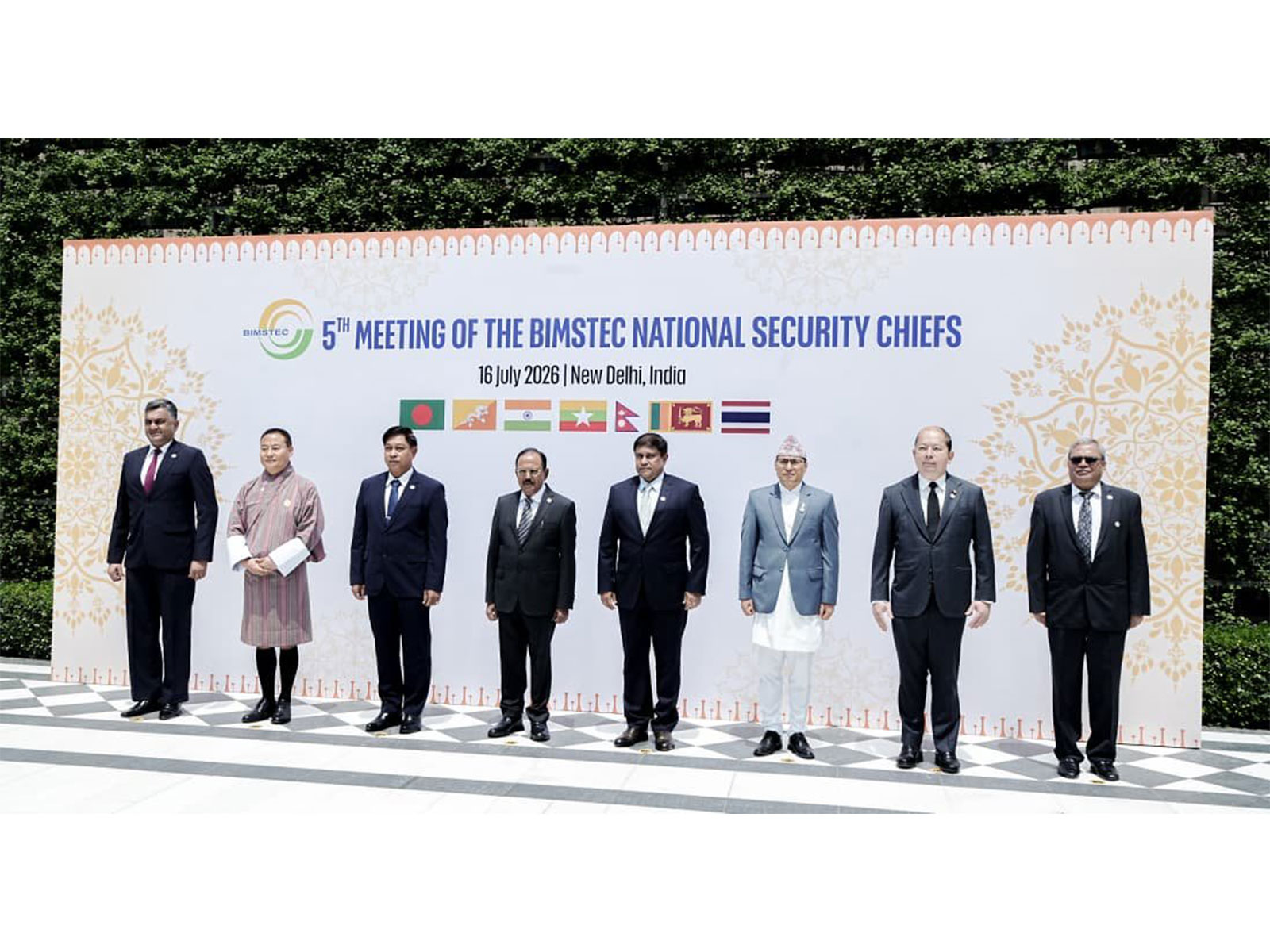 BIMSTEC National Security Chiefs pose for family photo in Delhi (Photo/BIMSTEC Secretariat) BIMSTEC National Security Chiefs pose for family photo in Delhi (Photo/BIMSTEC Secretariat)