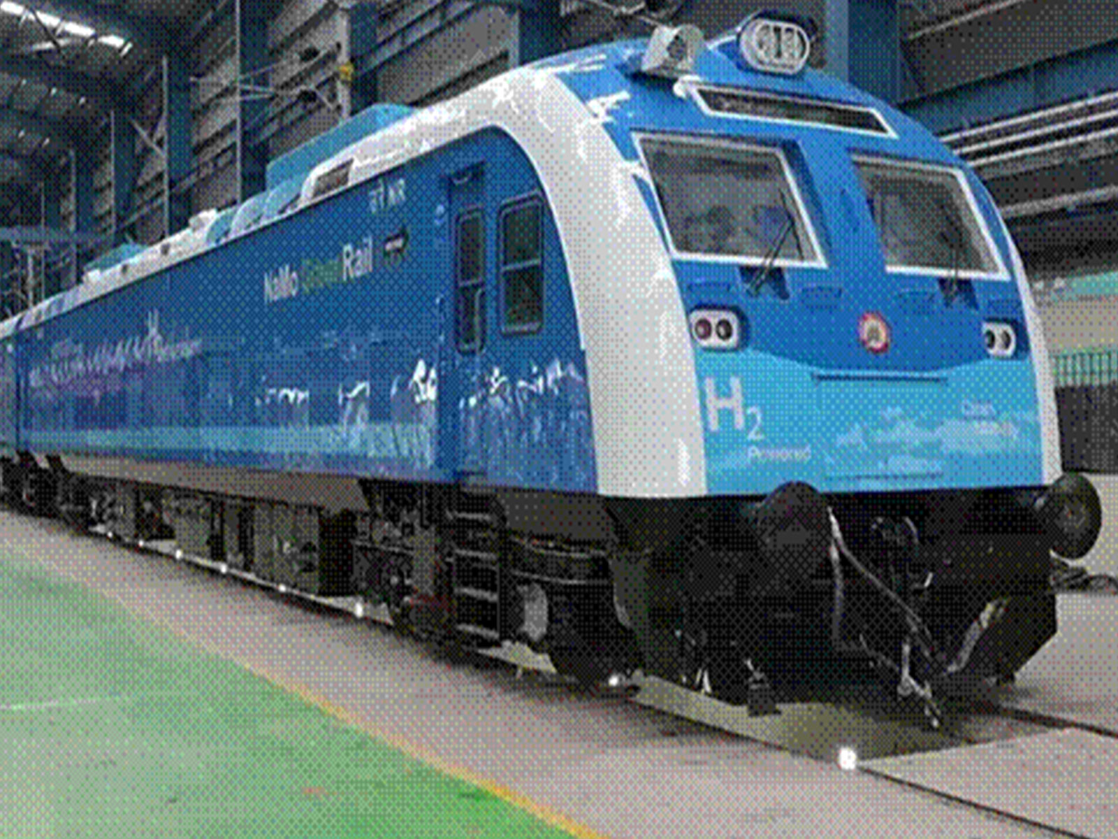 India's first hydrogen powered train (Photo/PIB) India's first hydrogen powered train (Photo/PIB)