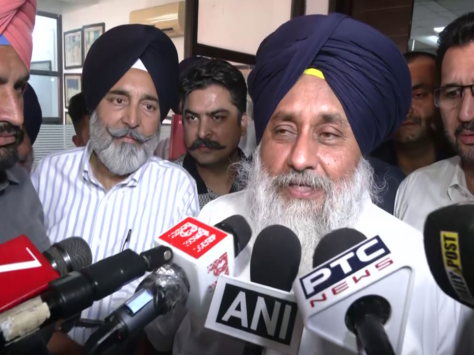 Shiromani Akali Dal President Sukhbir Singh Badal (Photo/ANI)