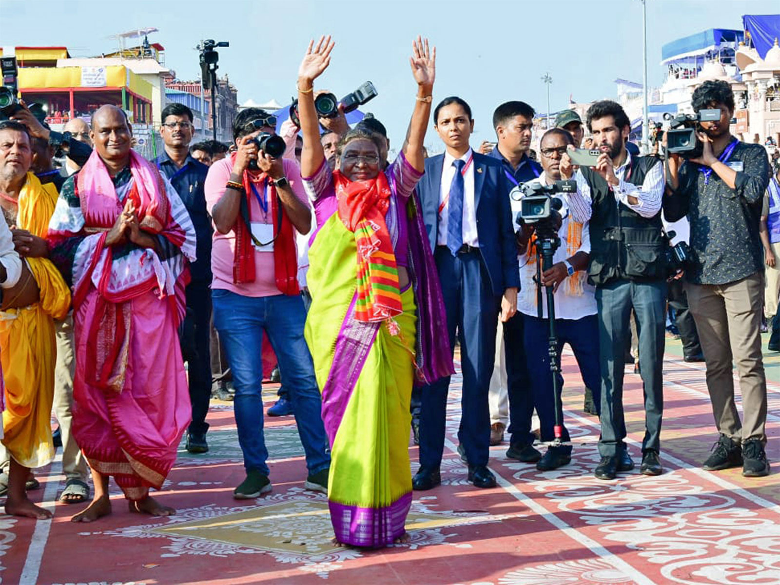 President Droupadi Murmu at Puri Temple (File photo/ANI)