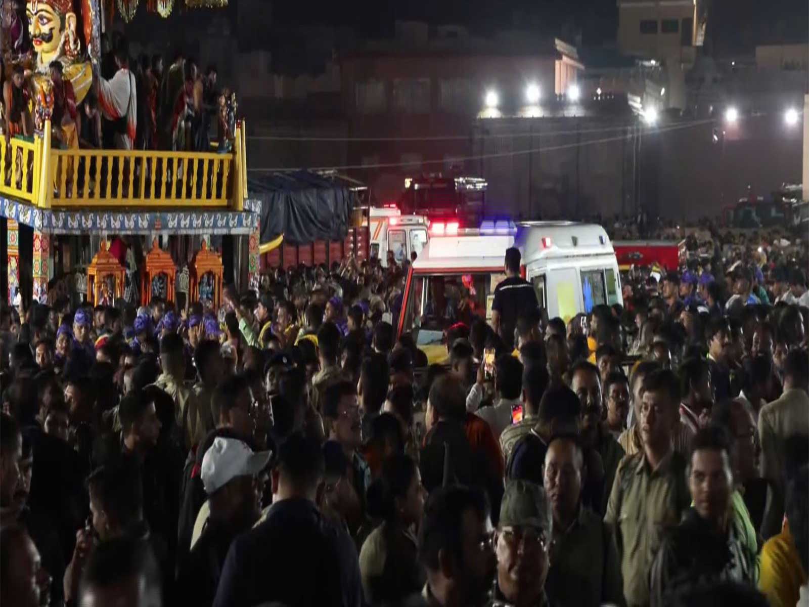 Emergency teams evacuate devotees during Rath Yatra (Photo/ANI)