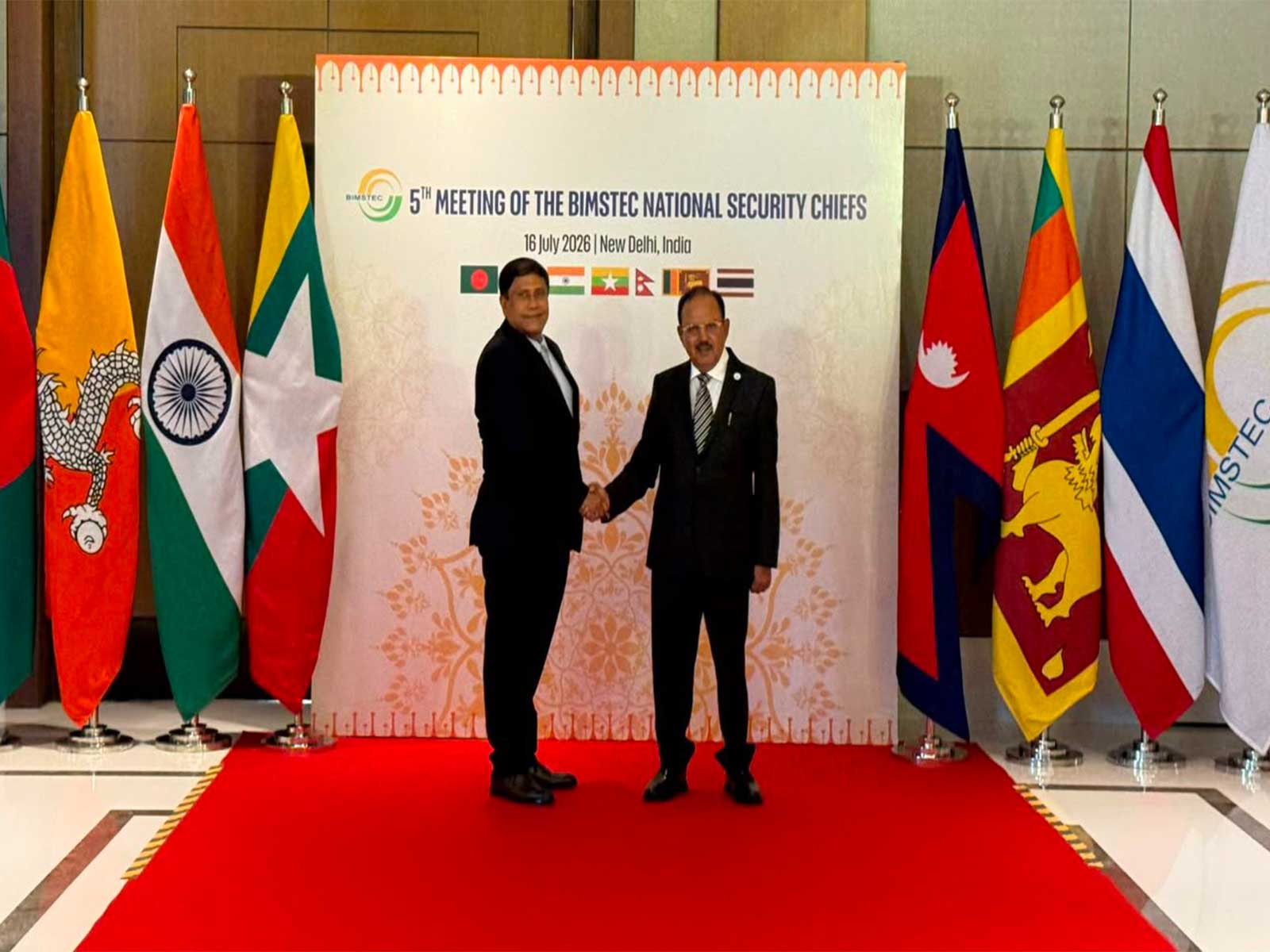 AKM Shamsul Islam, Defence Adviser to Bangladesh’s Prime Minister with NSA Ajit Doval (Photo/X@bdhc_delhi) AKM Shamsul Islam, Defence Adviser to Bangladesh’s Prime Minister with NSA Ajit Doval (Photo/X@bdhc_delhi)