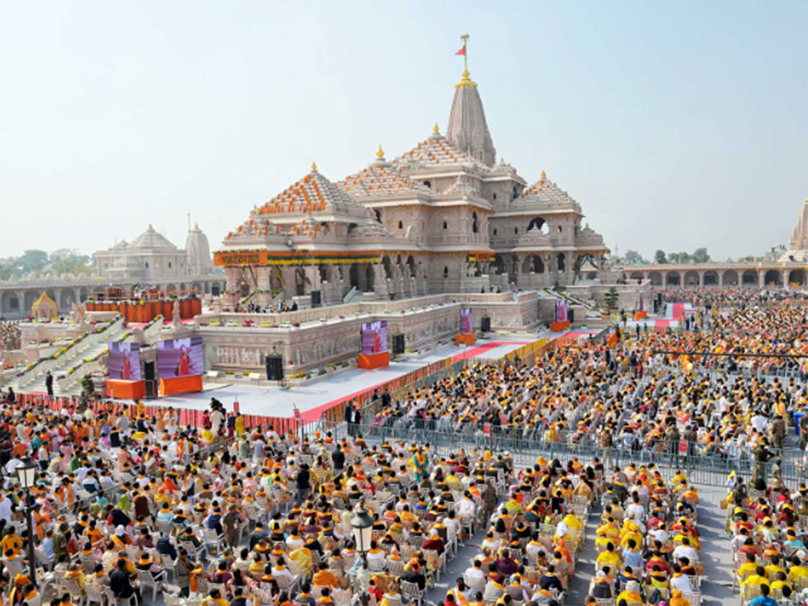 Shri Ram janmbhoomi Mandir in Ayodhya (FilePhoto/ANI) Shri Ram janmbhoomi Mandir in Ayodhya (FilePhoto/ANI)