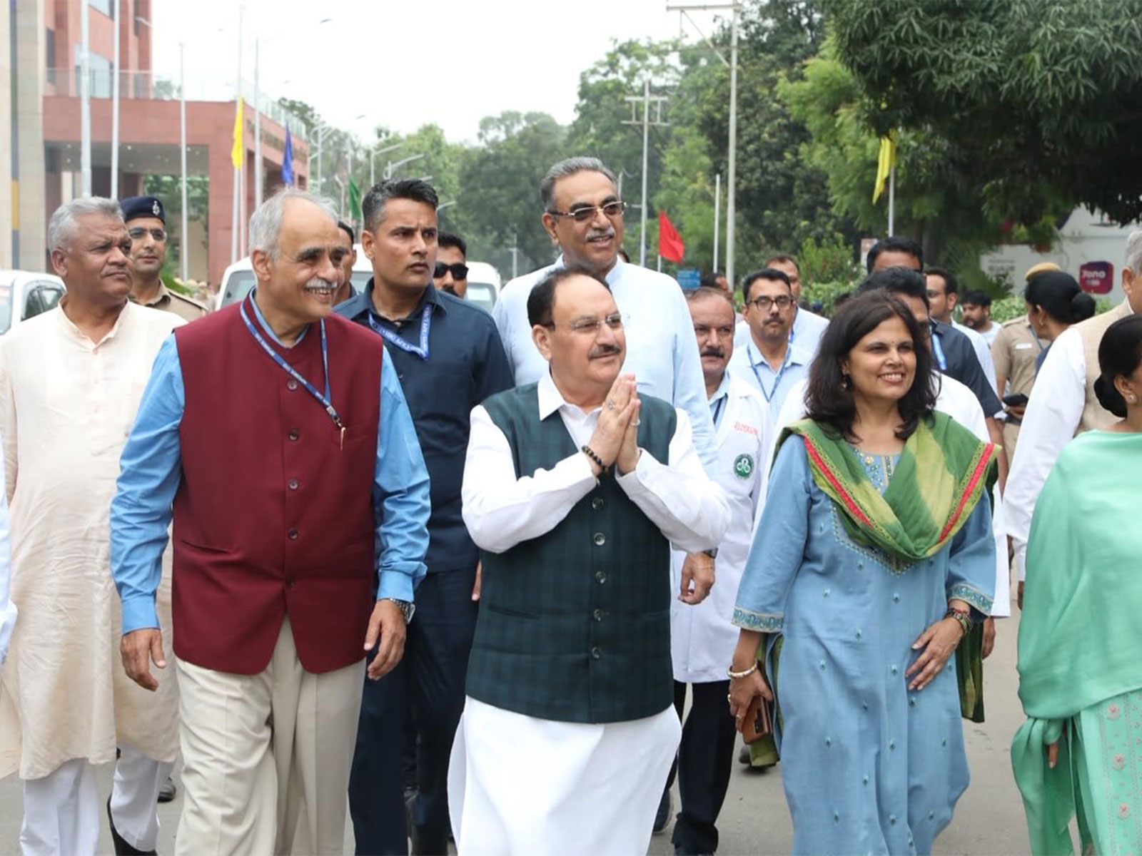Union Minister JP Nadda inspects AMCC and ANC at PGIMER Chandigarh (Photo/@MoHFW_INDIA) Union Minister JP Nadda inspects AMCC and ANC at PGIMER Chandigarh (Photo/@MoHFW_INDIA)
