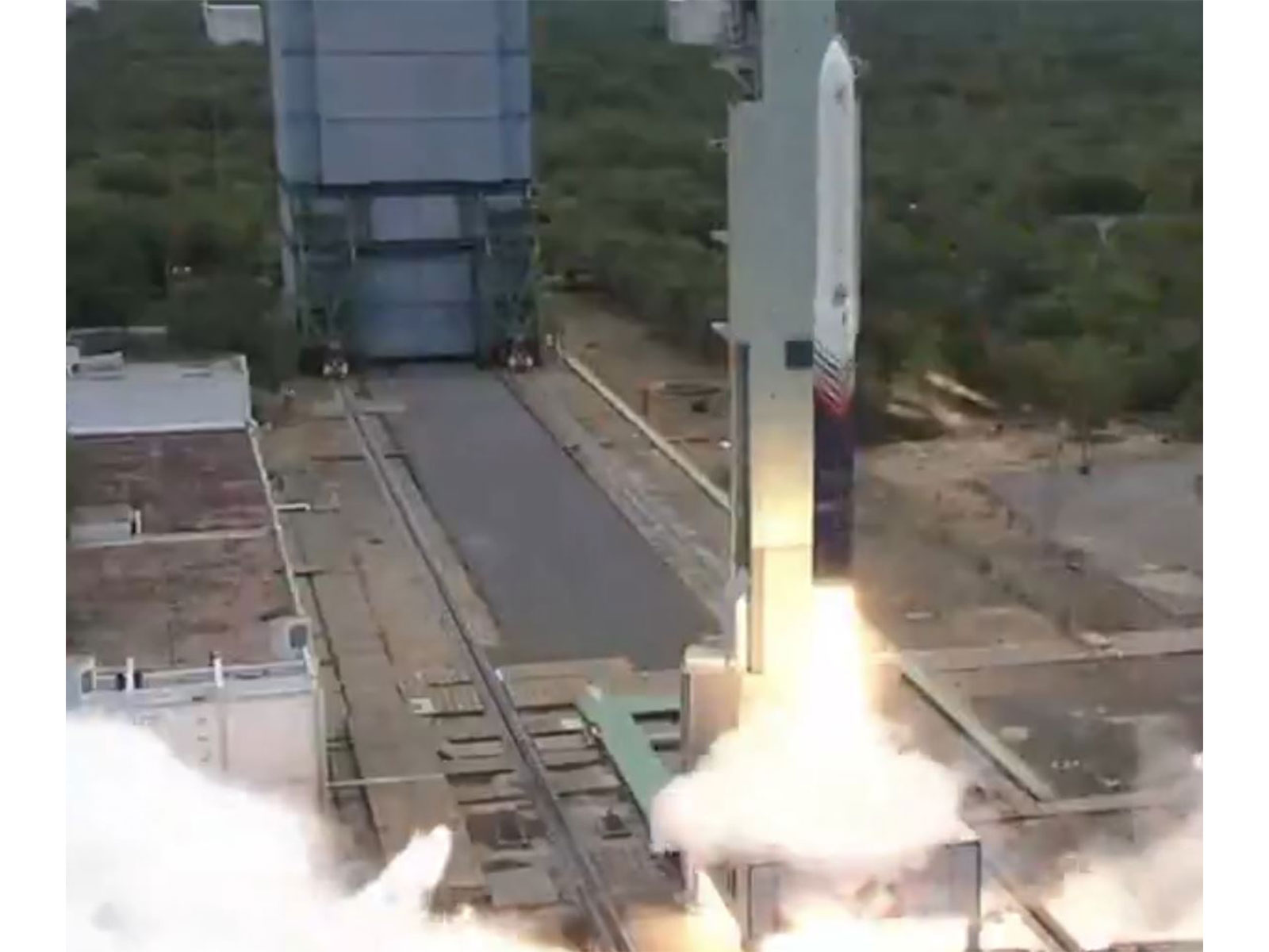 India's first private orbital rocket Vikram-1 launched by Skyroot Aerospace from Sriharikota (Photo/ANI)