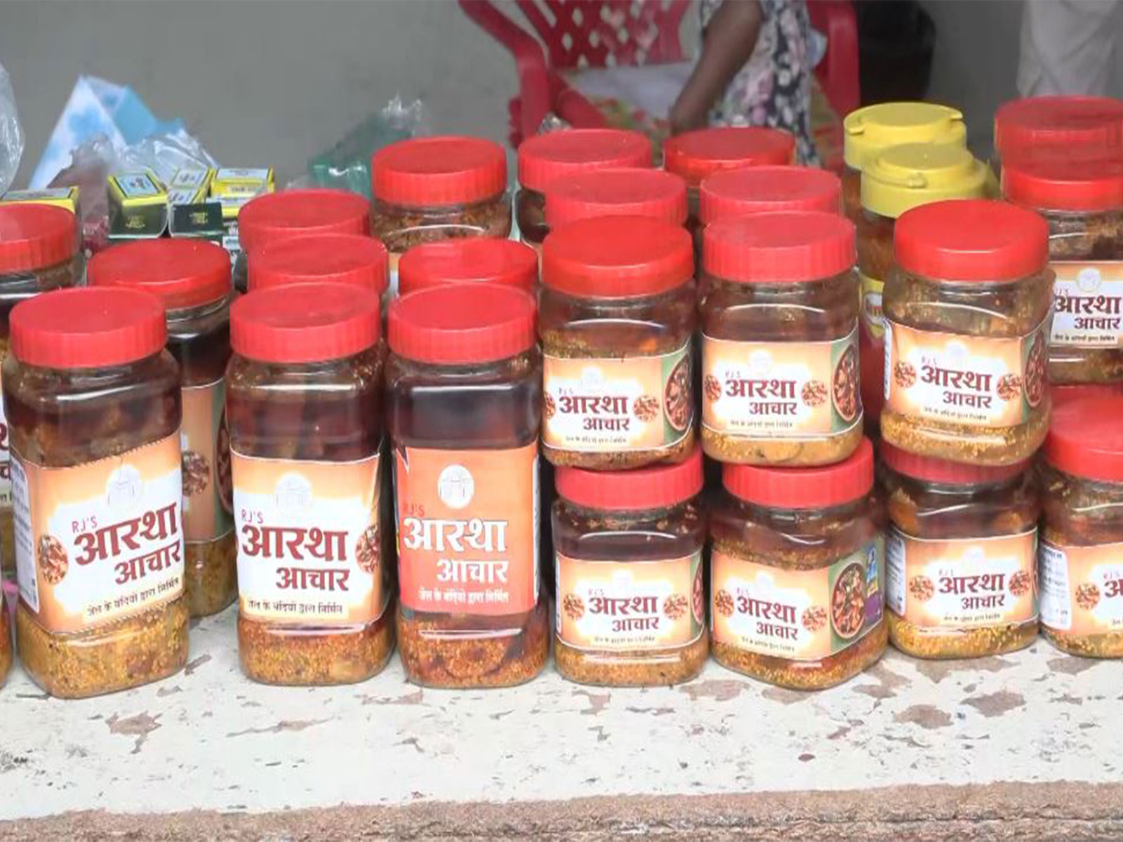 Pickles made by Raipur jail female inmates (Photo/ANI) Pickles made by Raipur jail female inmates (Photo/ANI)