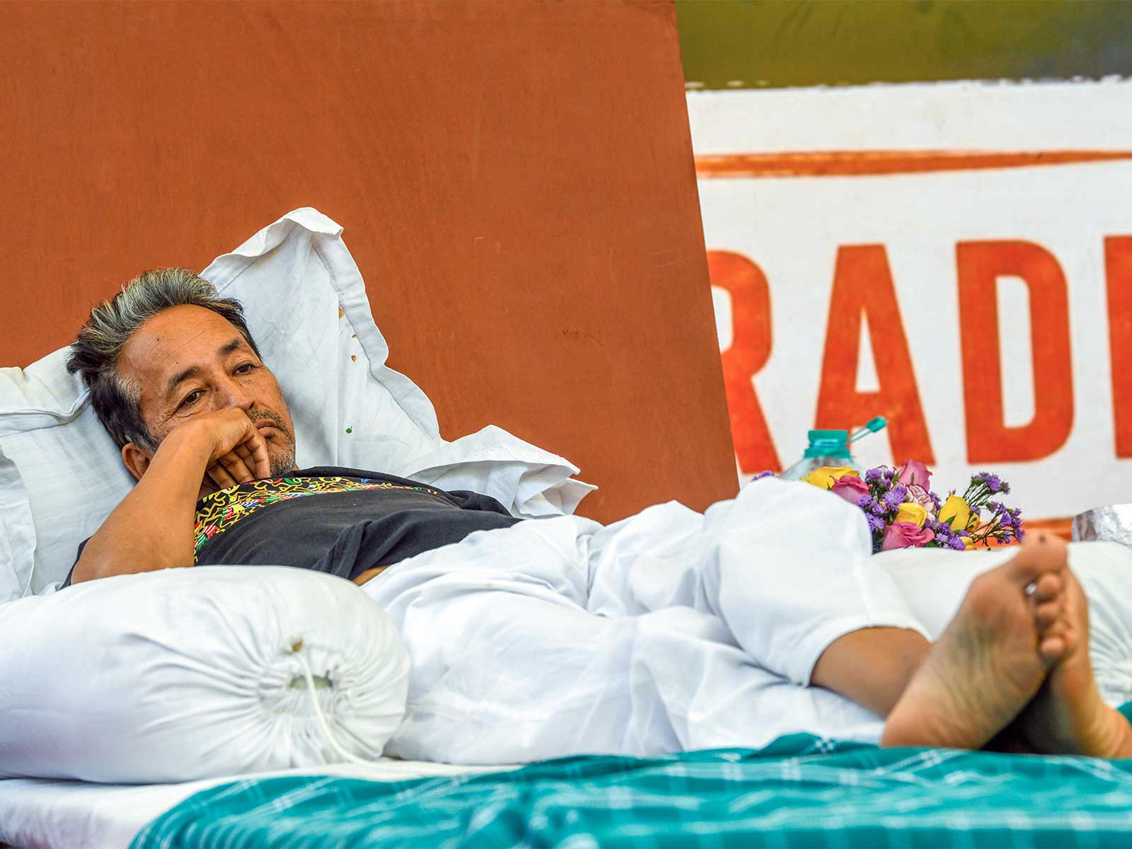Sonam Wangchuk's indefinite hunger strike (Photo/ANI)