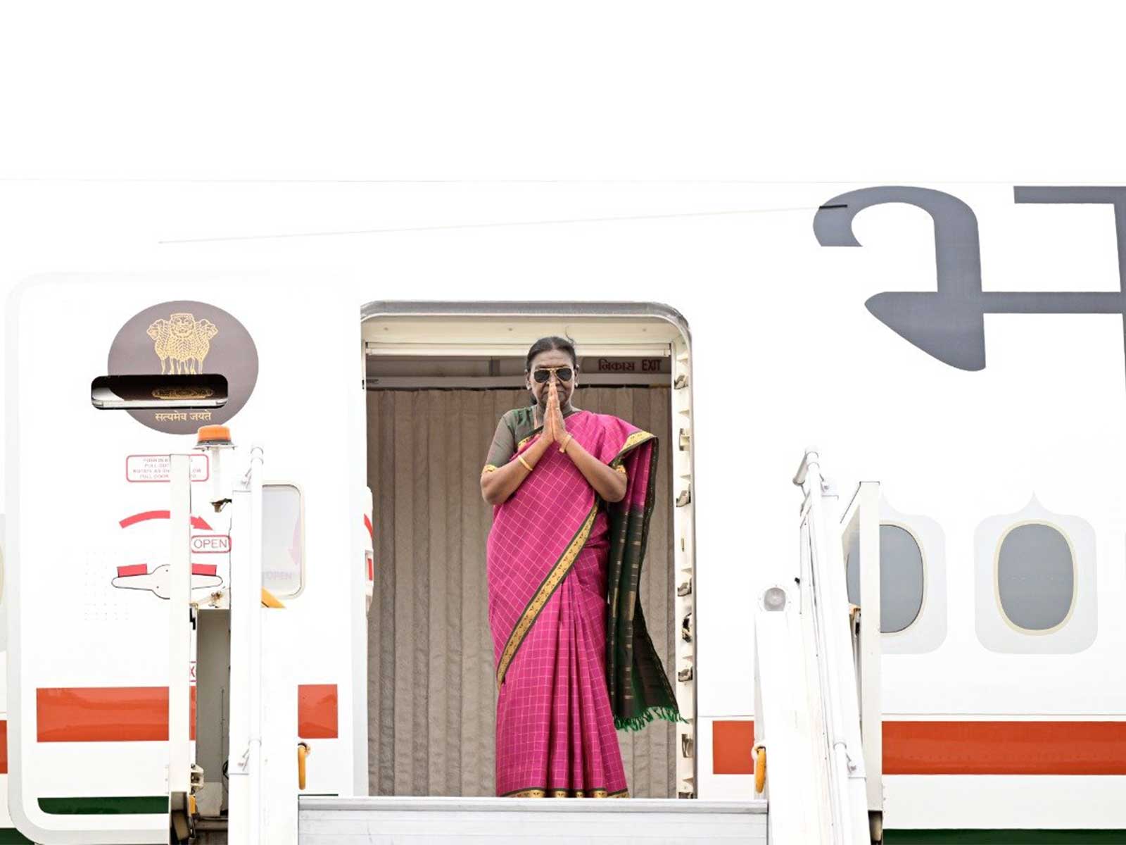 President Droupadi Murmu departs for a three-nation state visit to Moldova, North Macedonia and Romania. (Image Source: Rashtrapati Bhavan) President Droupadi Murmu departs for a three-nation state visit to Moldova, North Macedonia and Romania. (Image Source: Rashtrapati Bhavan)
